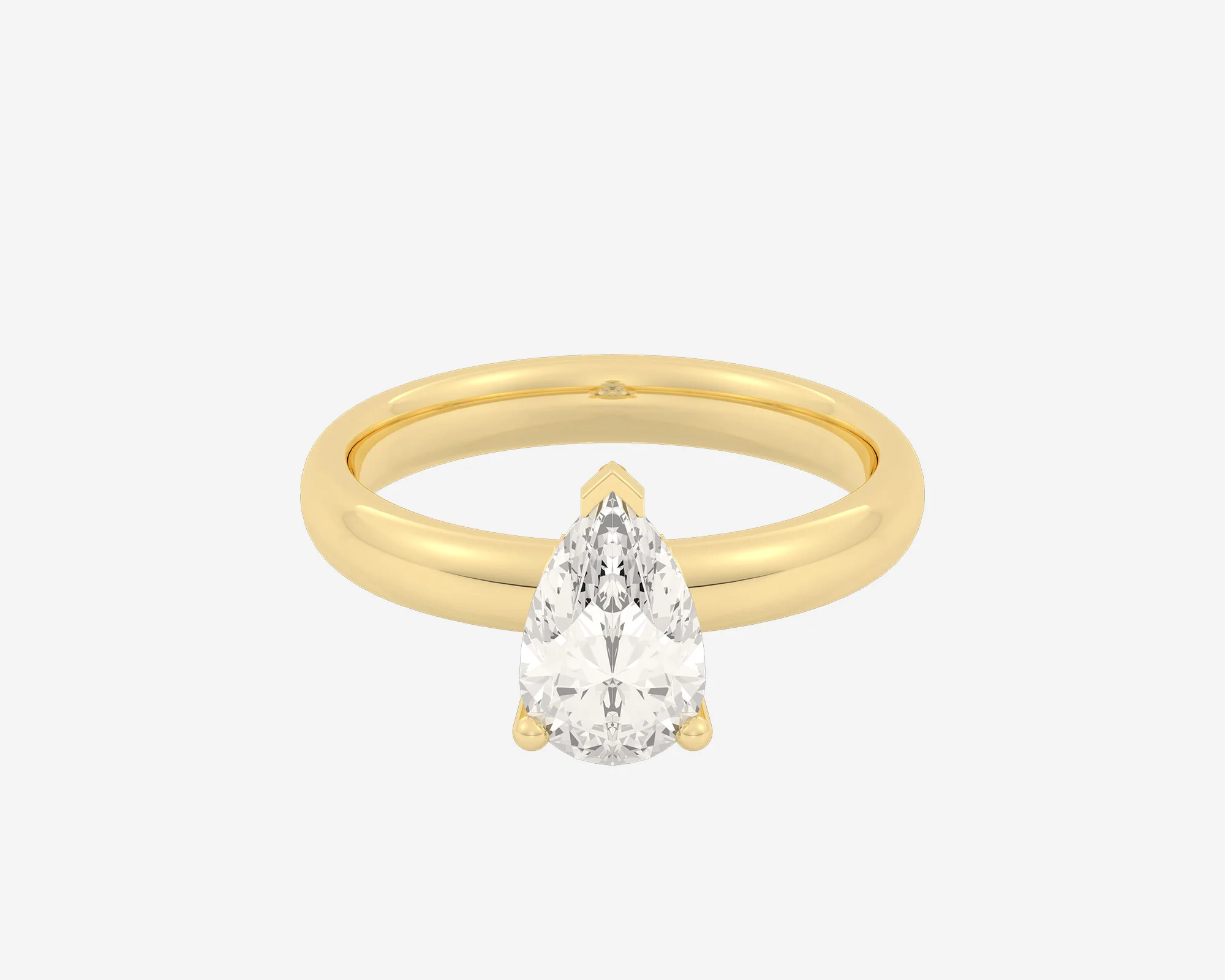The Low Set Solitaire — Pear - Image 4