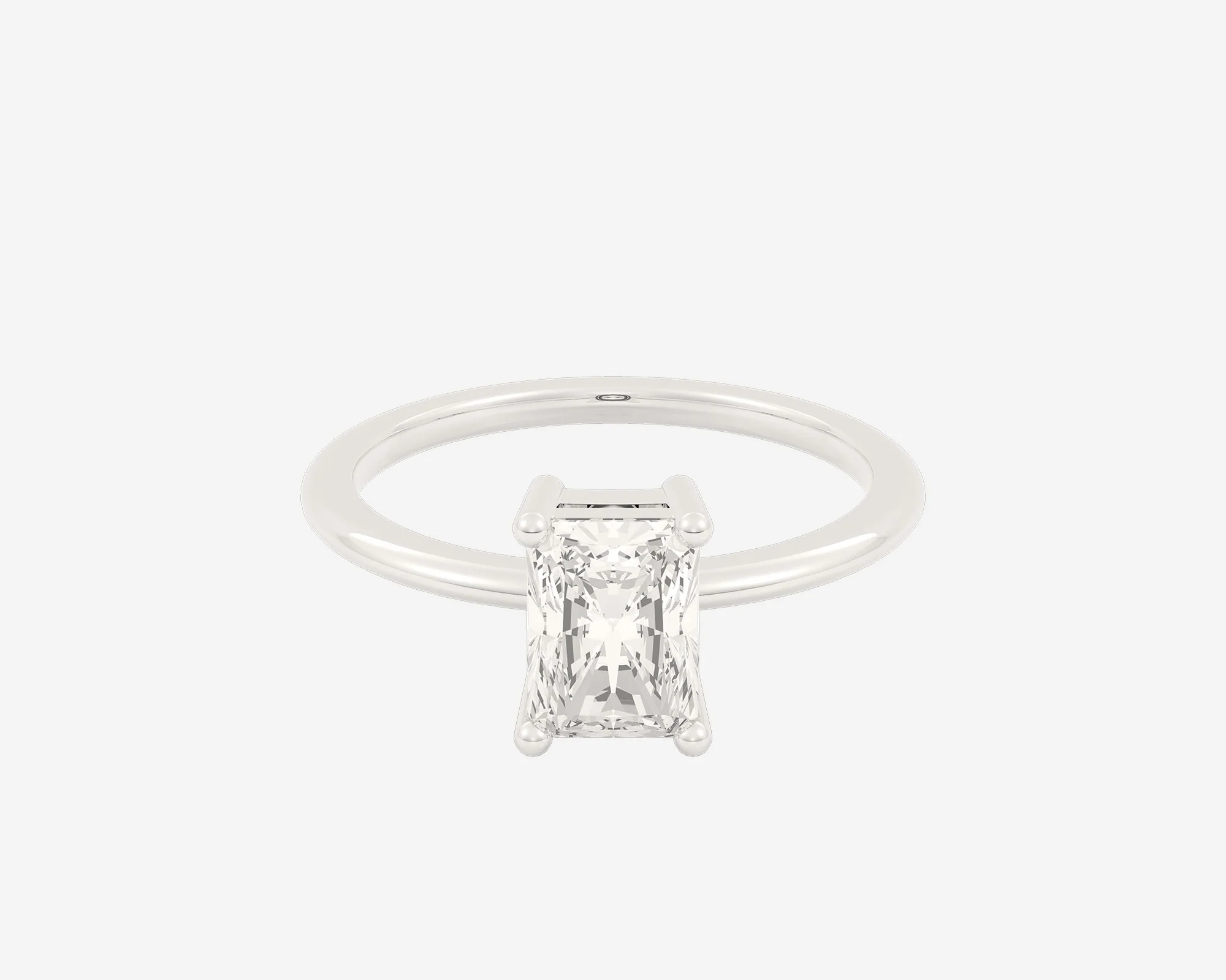 The Low Set Solitaire — Radiant - Image 2