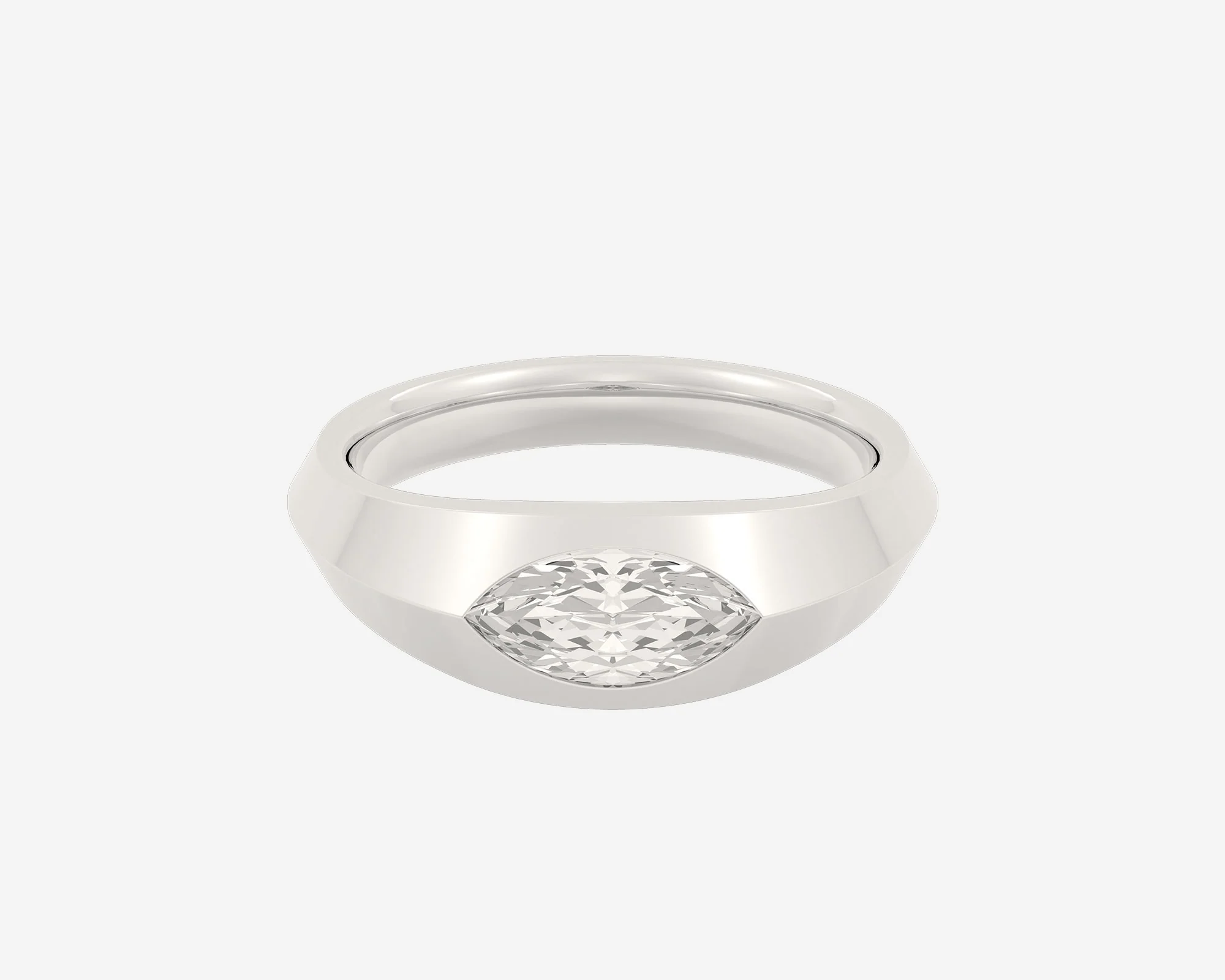 The Marquise Diamond Signet - Image 4