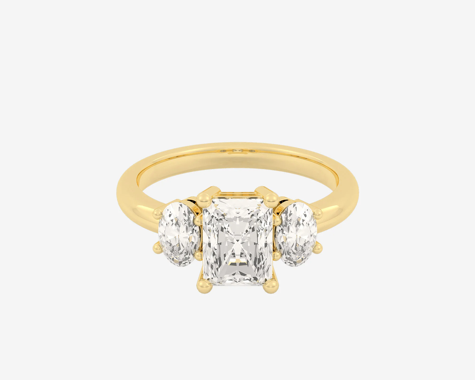 The Oval 3-Stone — Radiant - Image 3