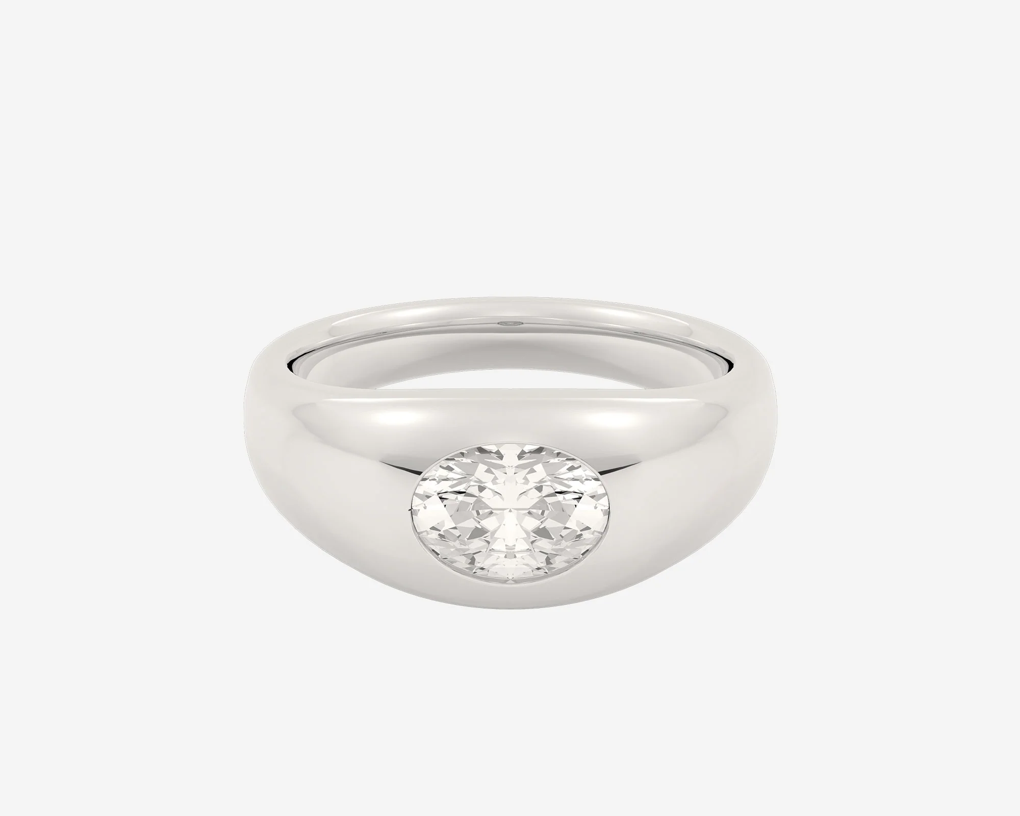 The Oval Diamond Signet - Image 4