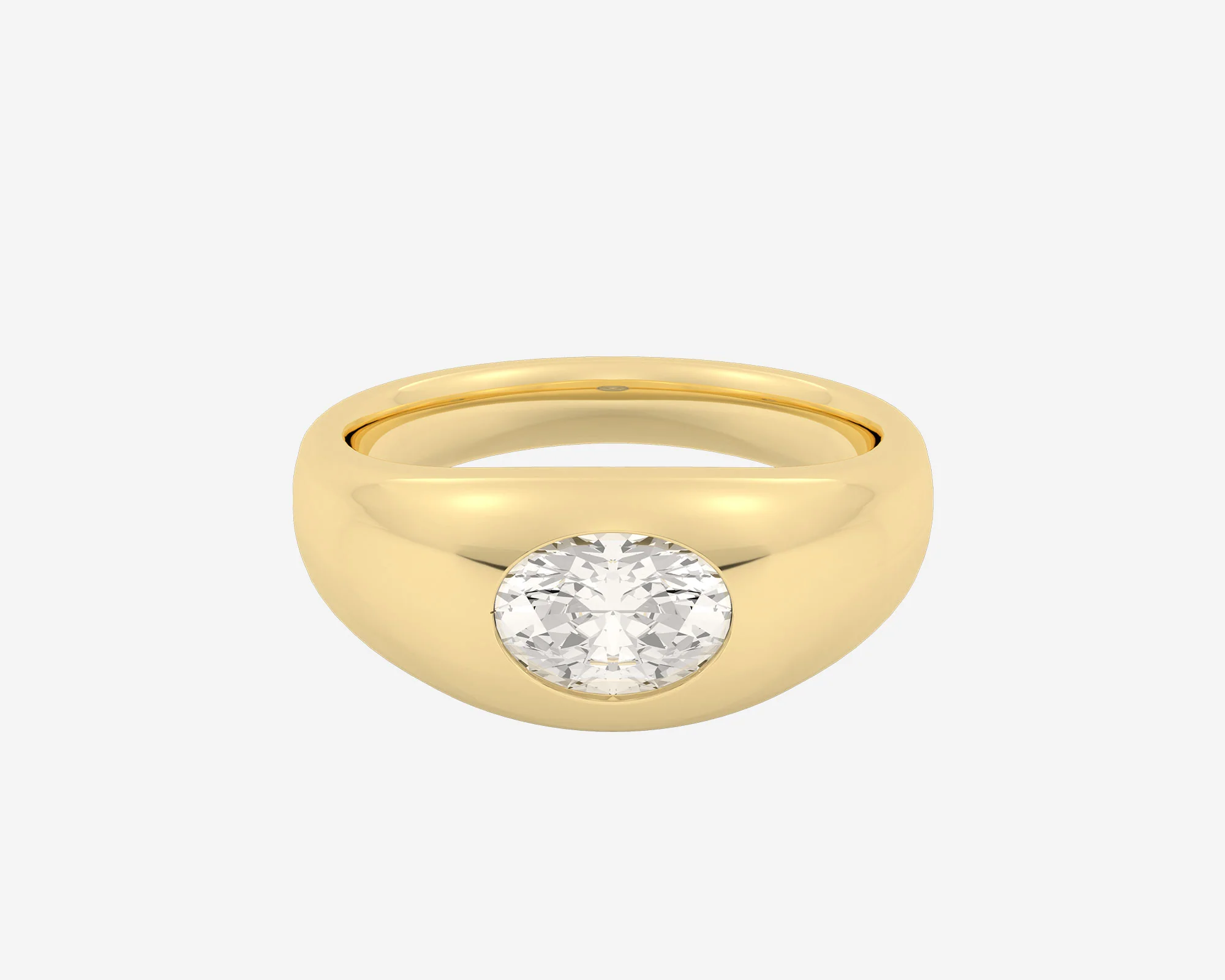 The Oval Diamond Signet - Image 6