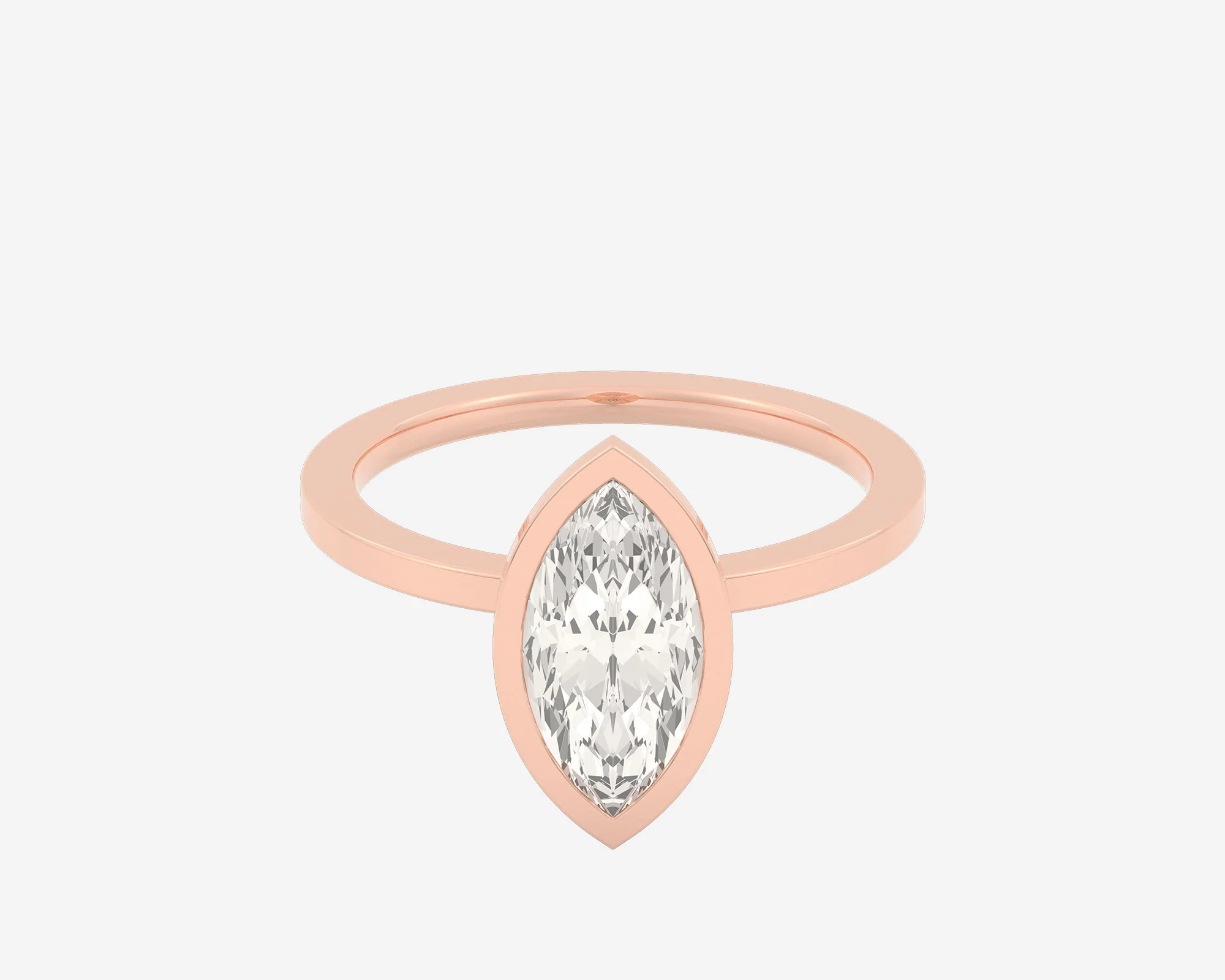 The Square Bezel Solitaire — Marquise - Image 3