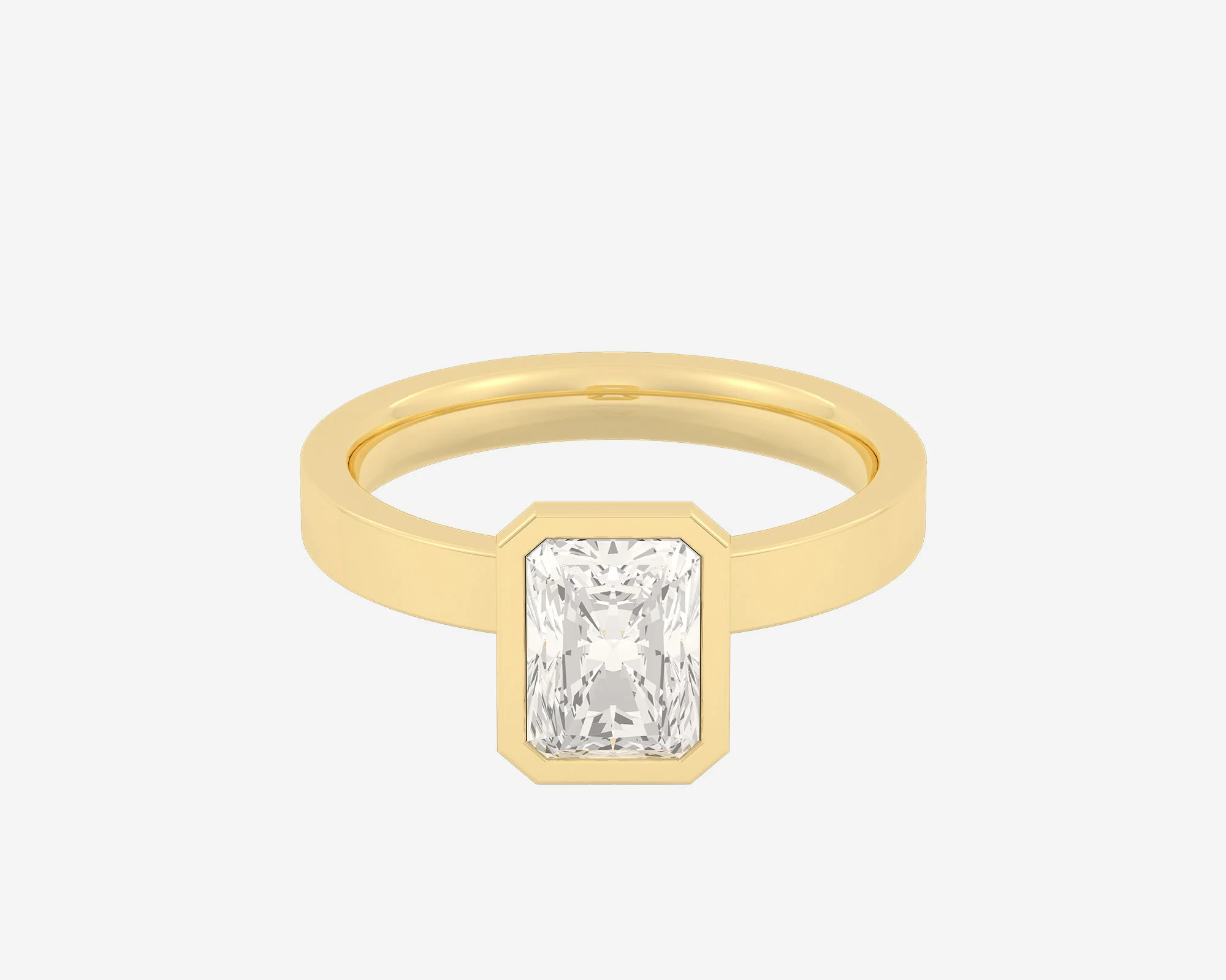 The Square Bezel Solitaire — Radiant - Image 4