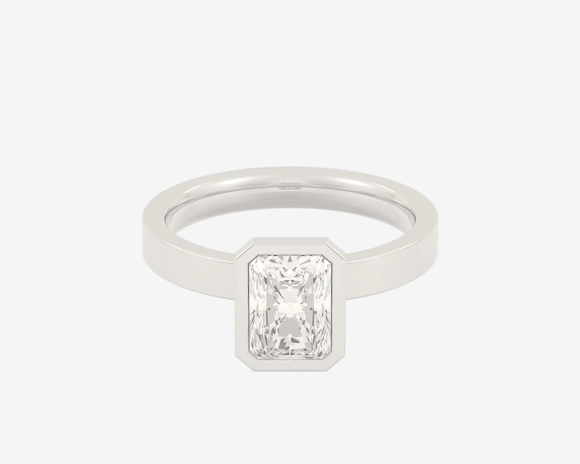 The Square Bezel Solitaire — Radiant - Image 5