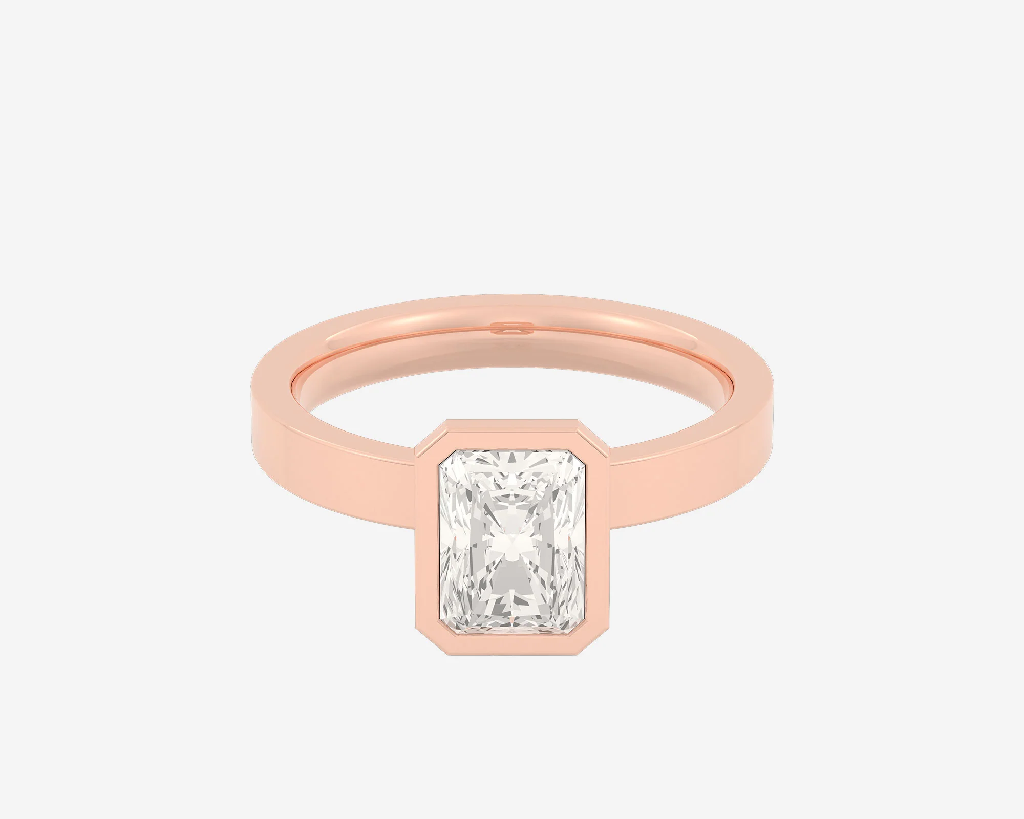 The Square Bezel Solitaire — Radiant - Image 6