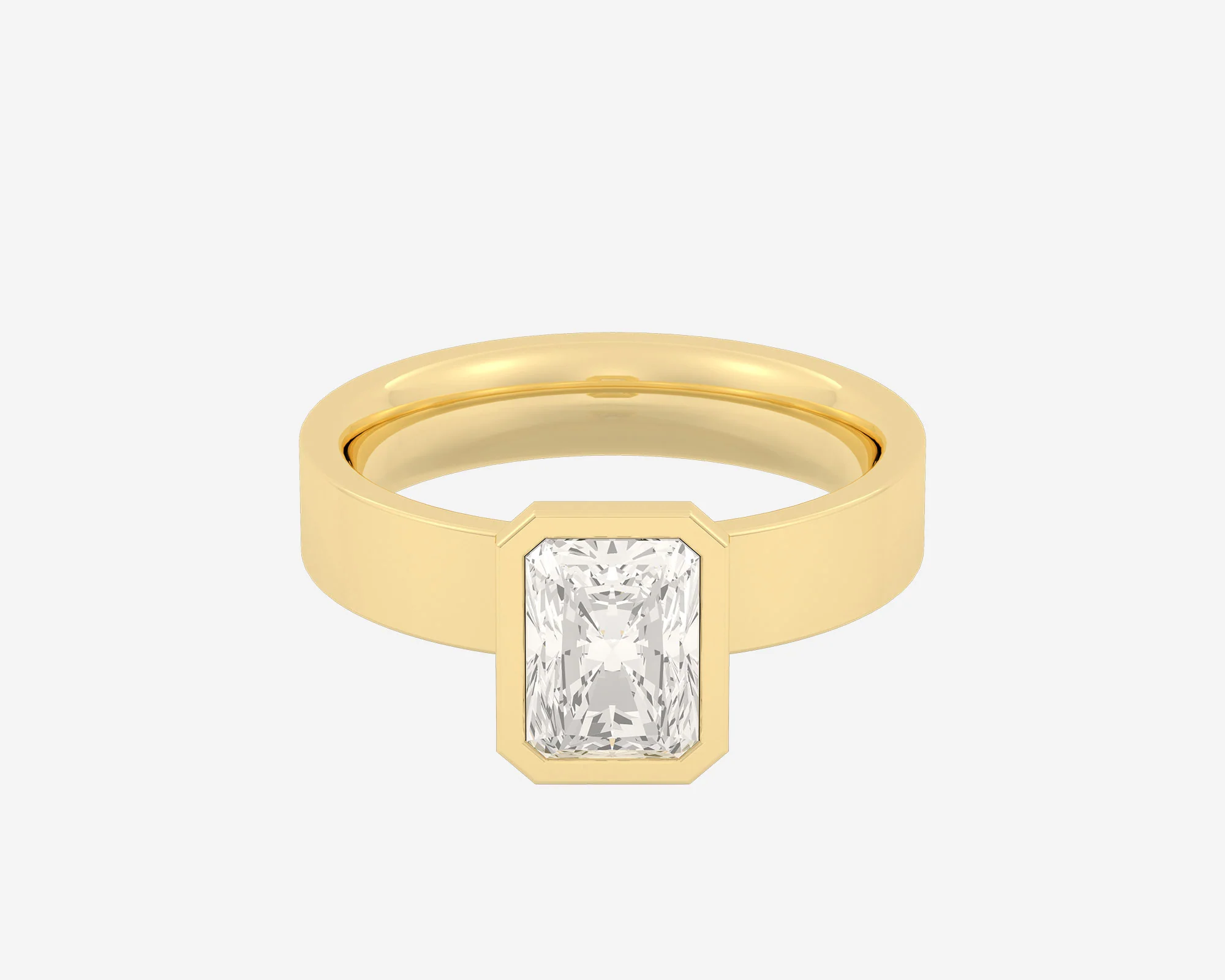 The Square Bezel Solitaire — Radiant - Image 7