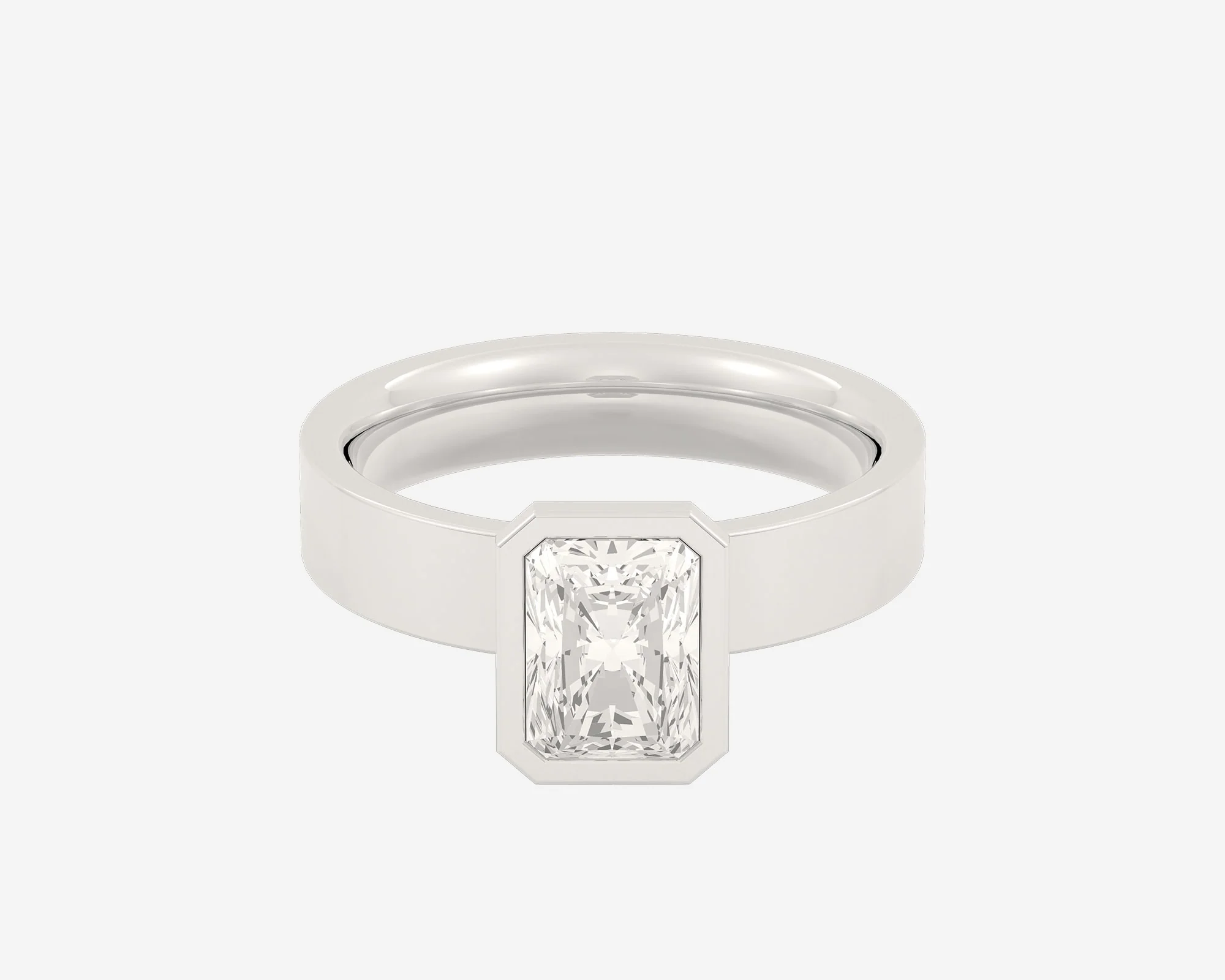 The Square Bezel Solitaire — Radiant - Image 8