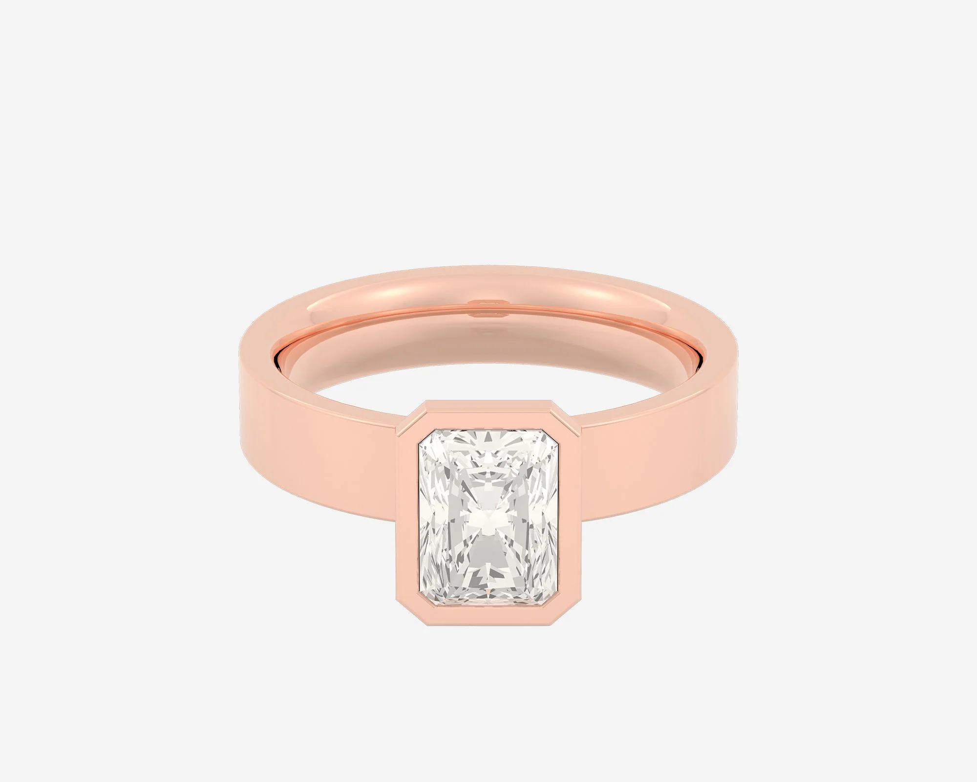 The Square Bezel Solitaire — Radiant - Image 9