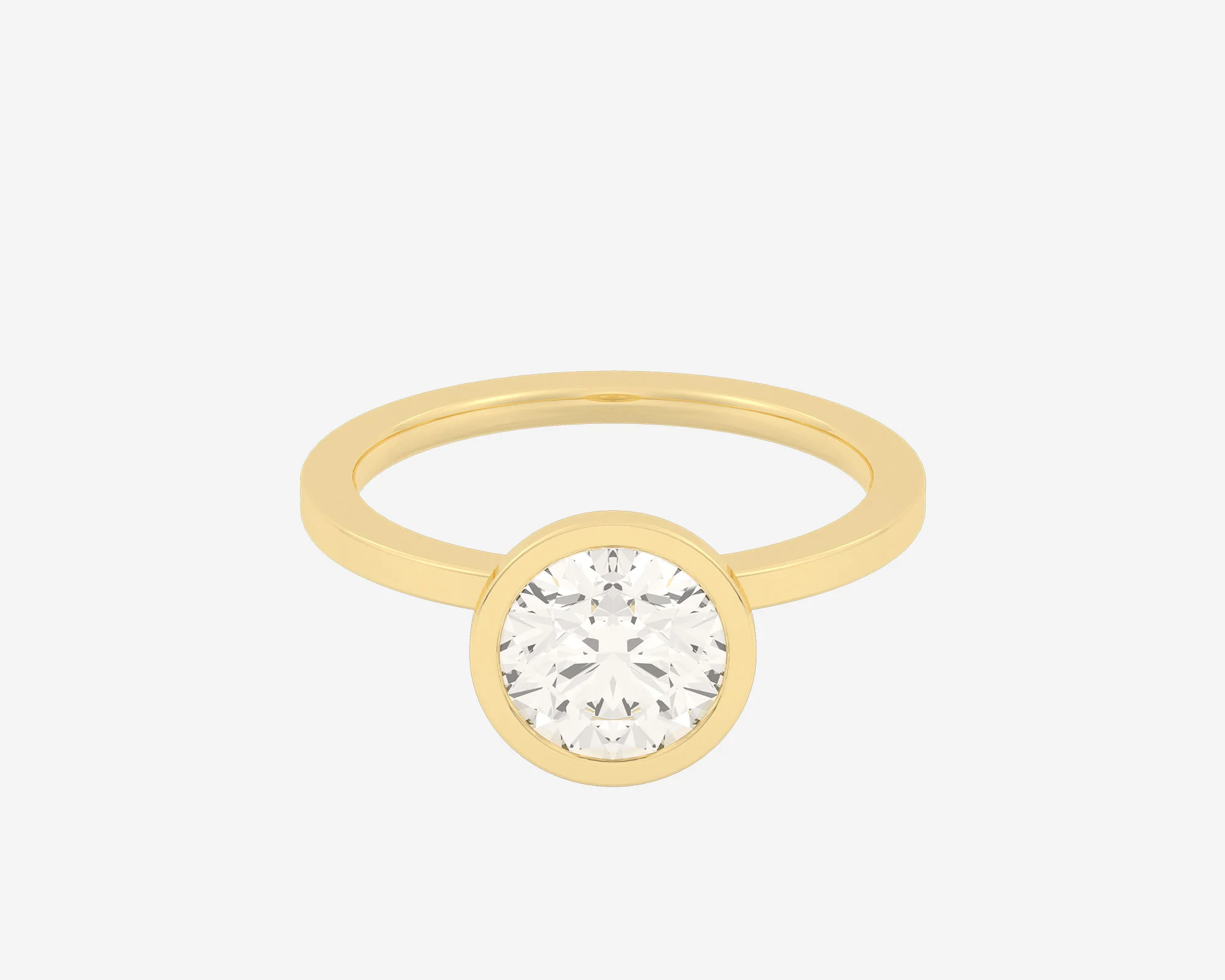 The Square Bezel Solitaire — Round - Image 3