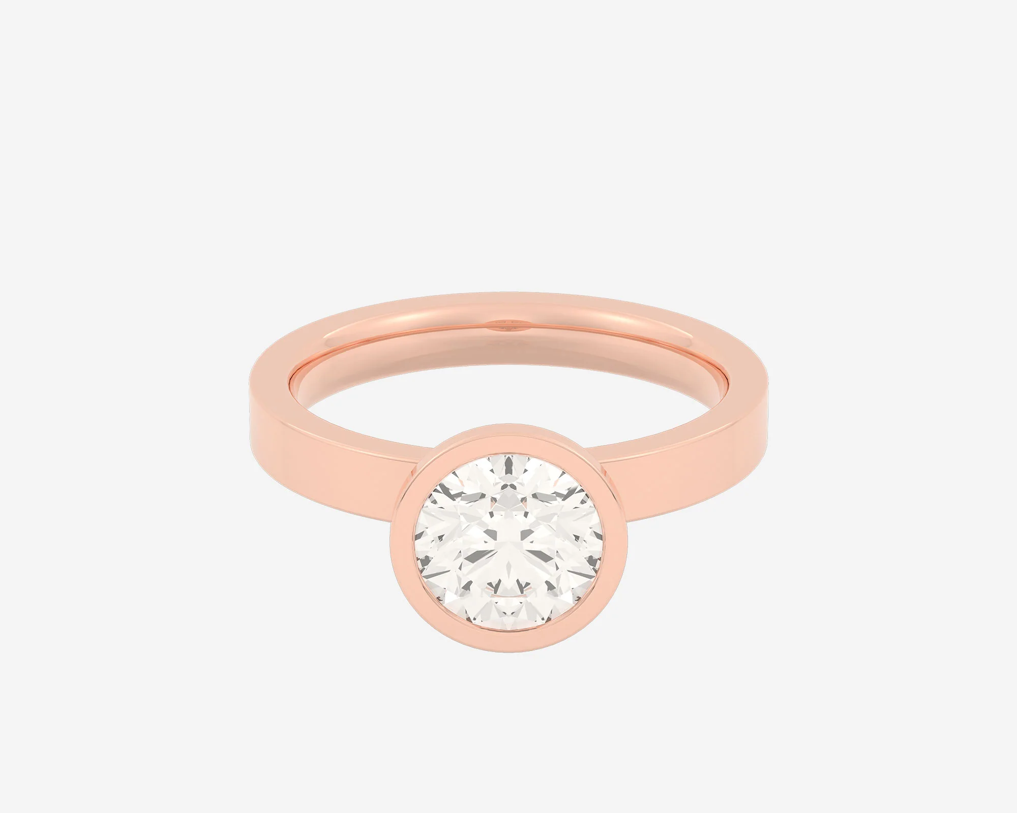 The Square Bezel Solitaire — Round - Image 4