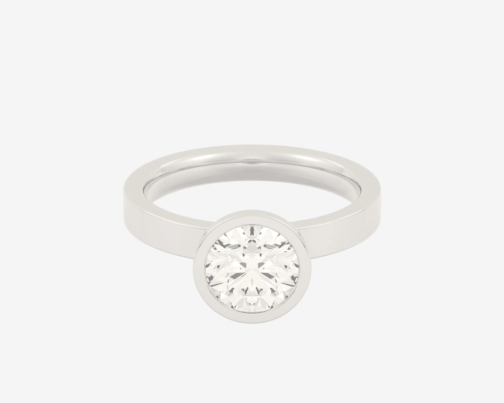 The Square Bezel Solitaire — Round - Image 5