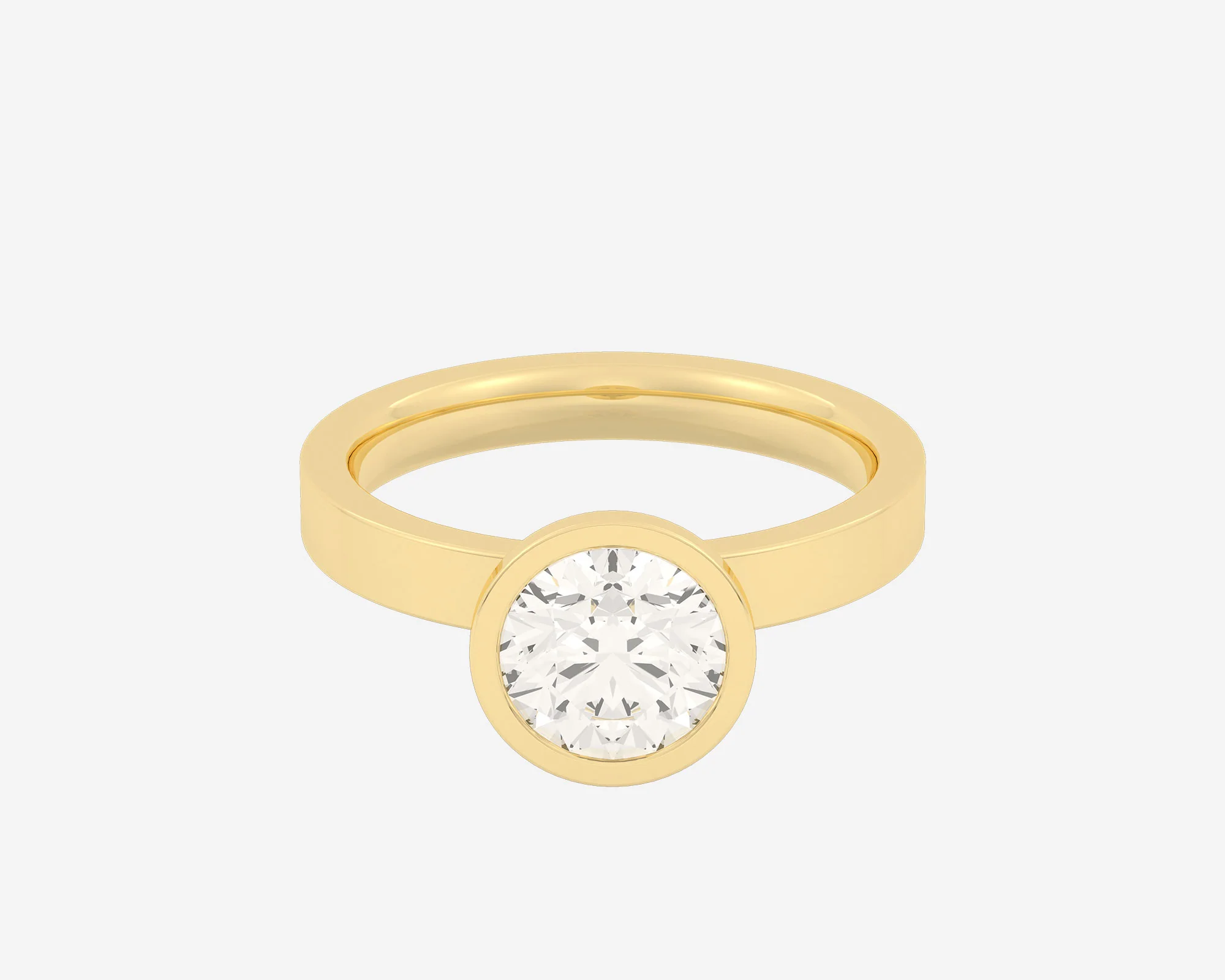 The Square Bezel Solitaire — Round - Image 6