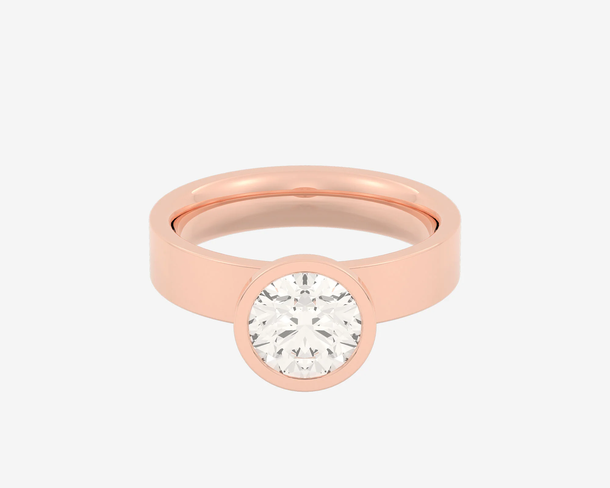 The Square Bezel Solitaire — Round - Image 7