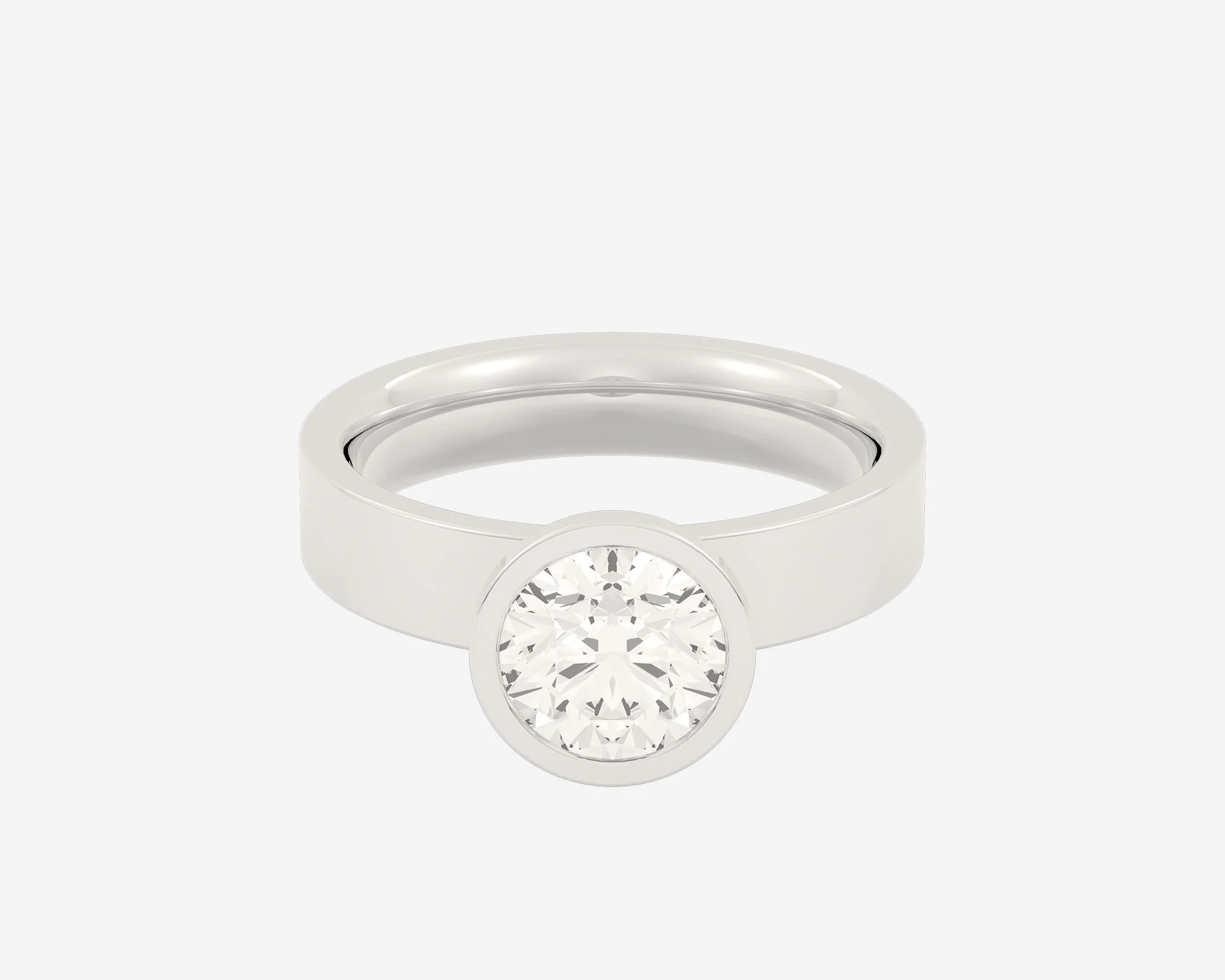 The Square Bezel Solitaire — Round - Image 8