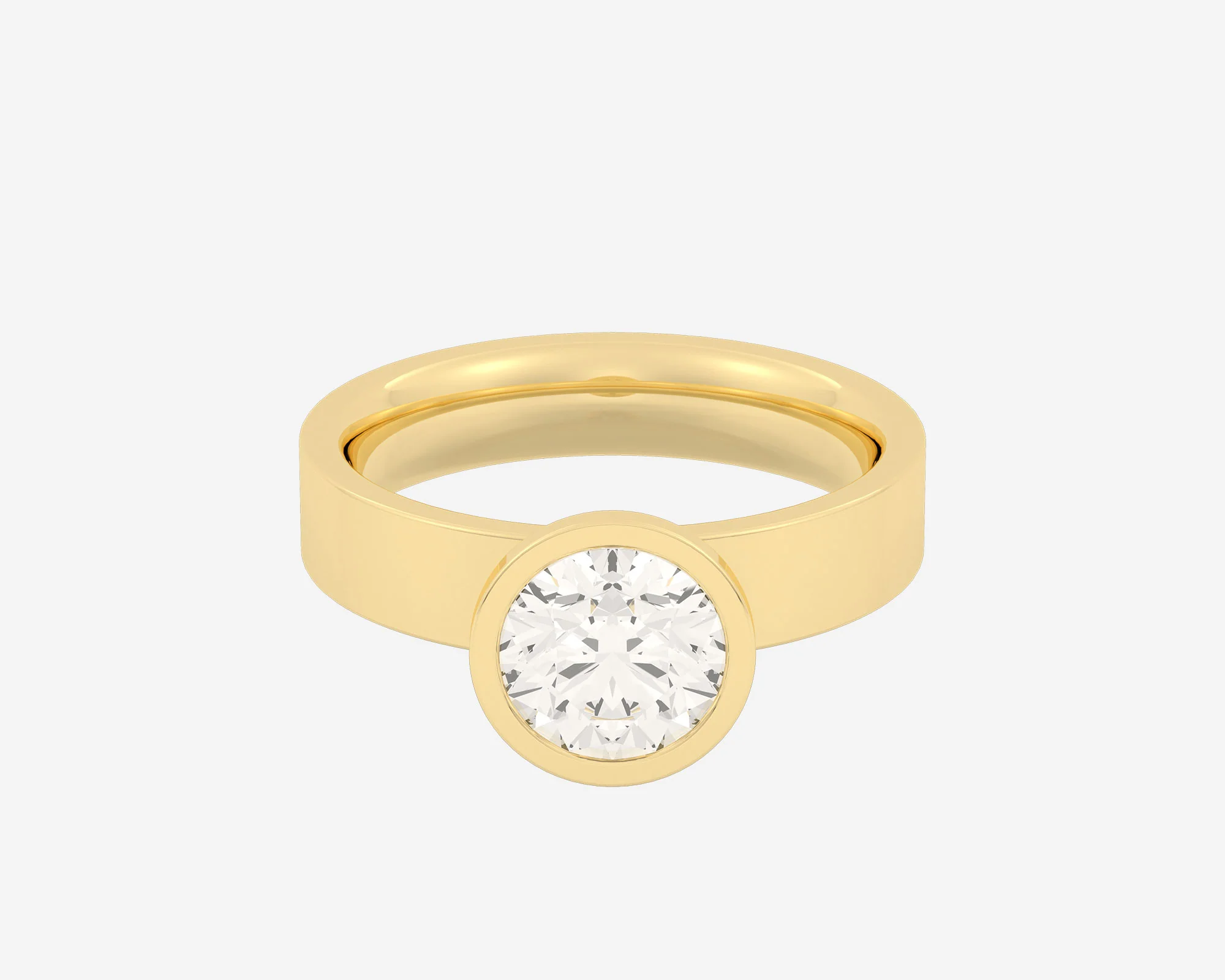 The Square Bezel Solitaire — Round - Image 9