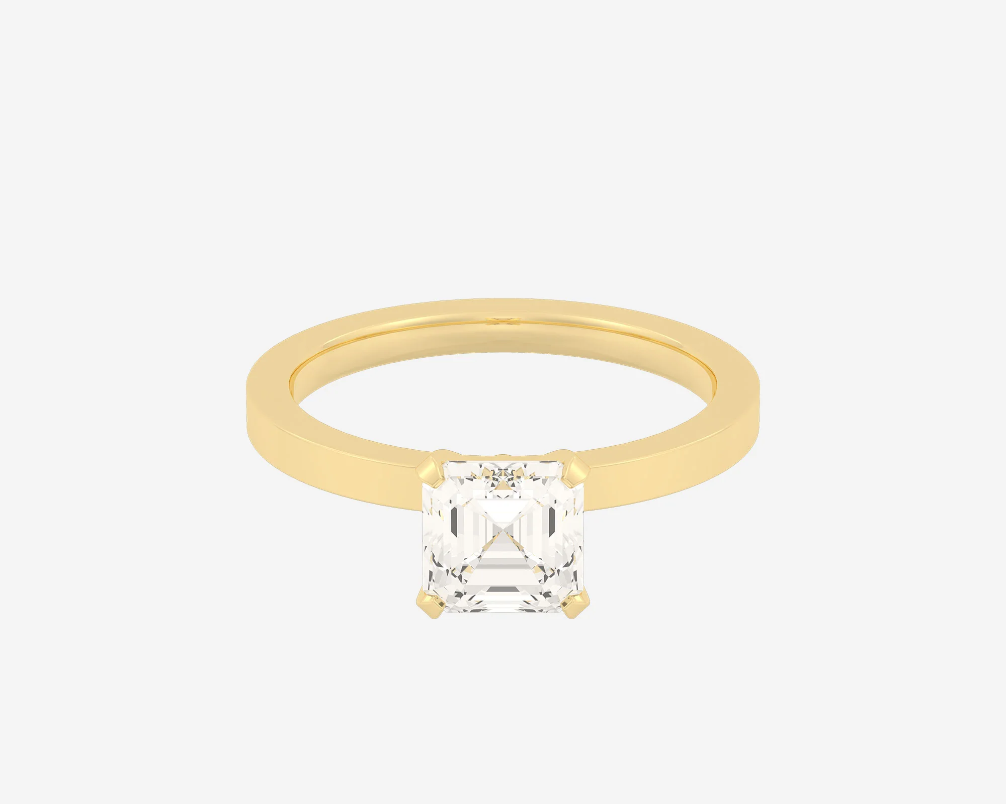 The Square Solitaire — Asscher - Image 10