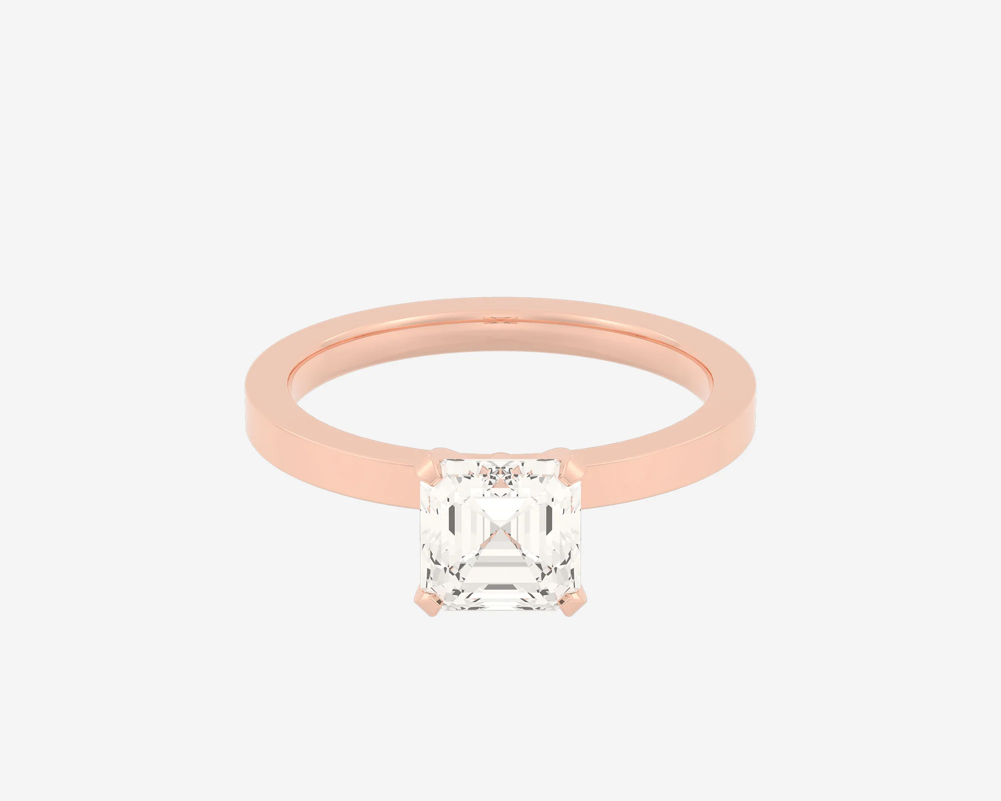 The Square Solitaire — Asscher - Image 11