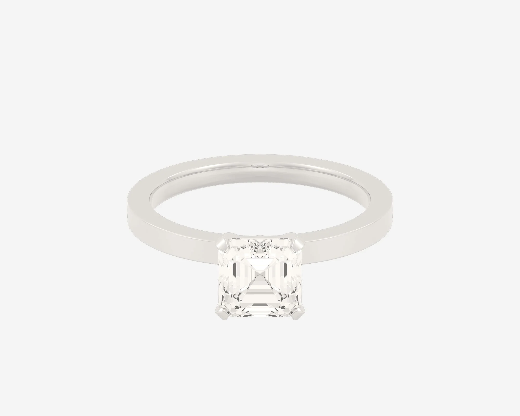 The Square Solitaire — Asscher - Image 12