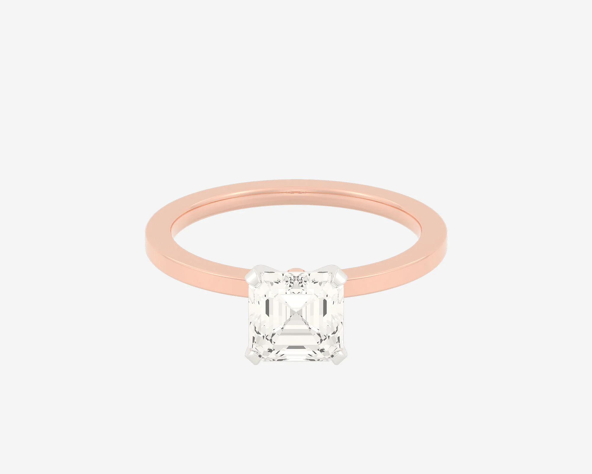 The Square Solitaire — Asscher - Image 13