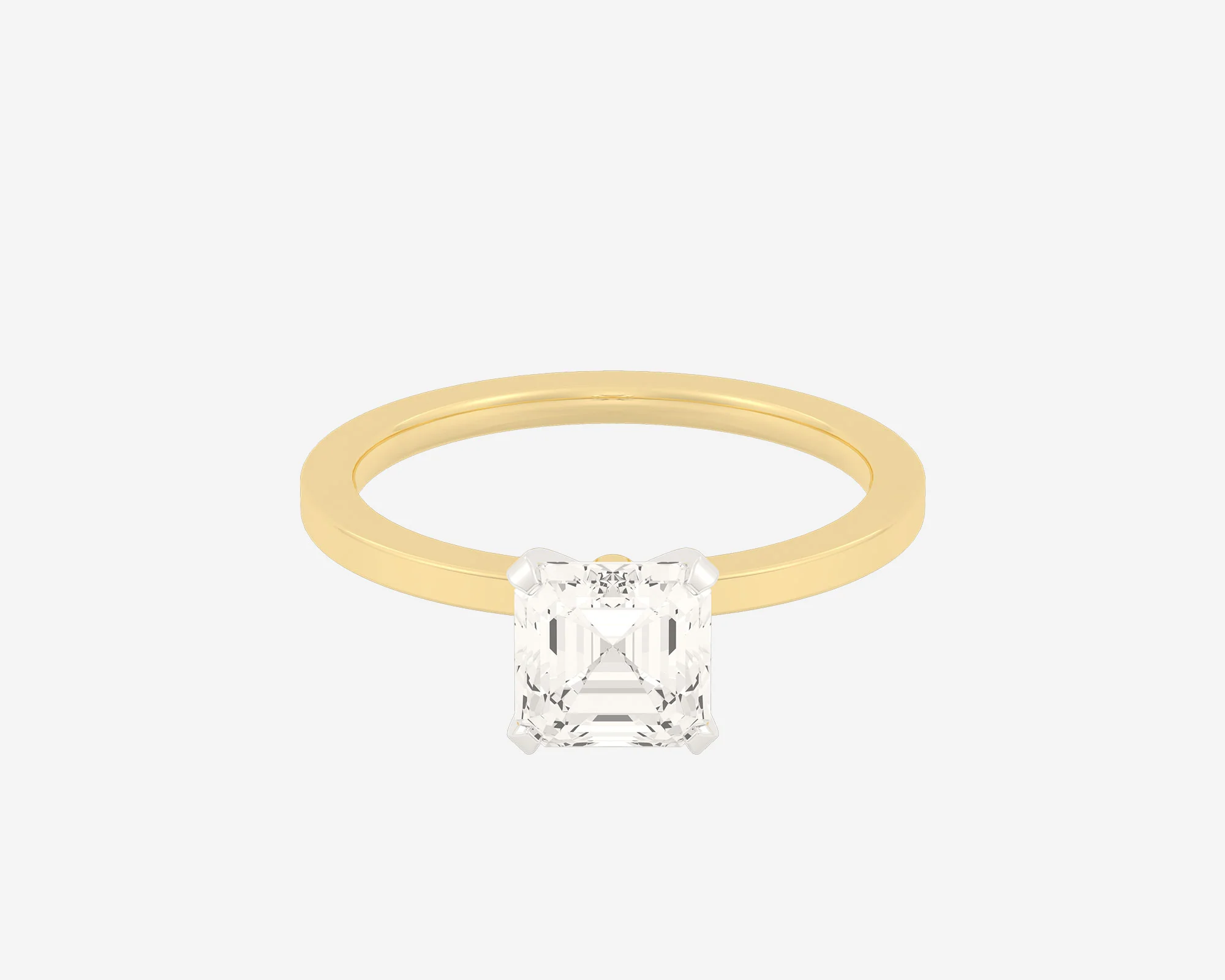 The Square Solitaire — Asscher - Image 14
