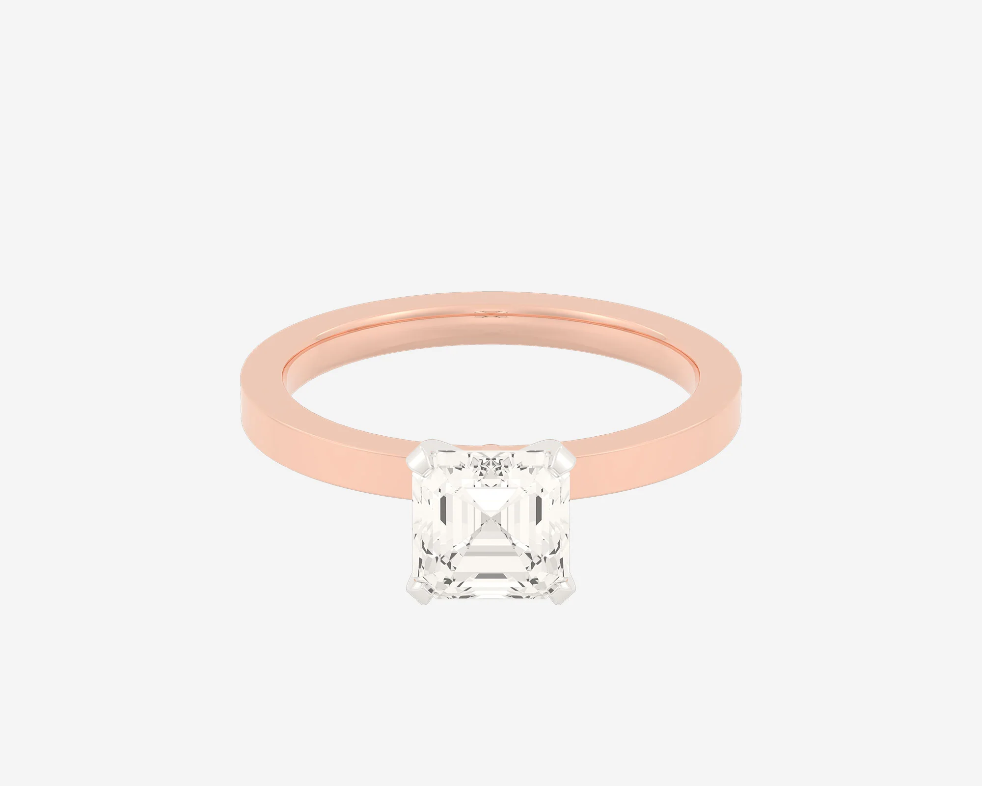 The Square Solitaire — Asscher - Image 15