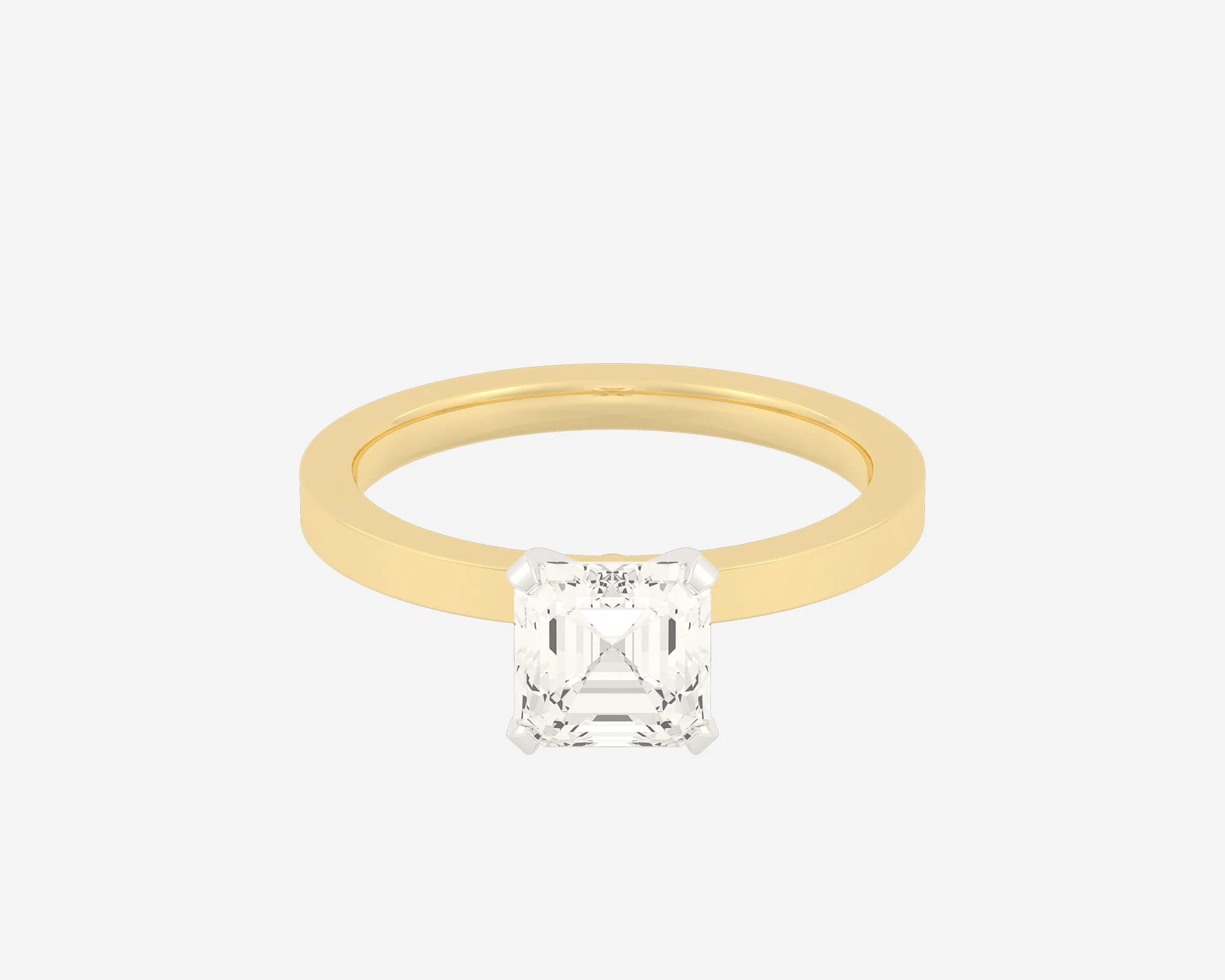 The Square Solitaire — Asscher - Image 16