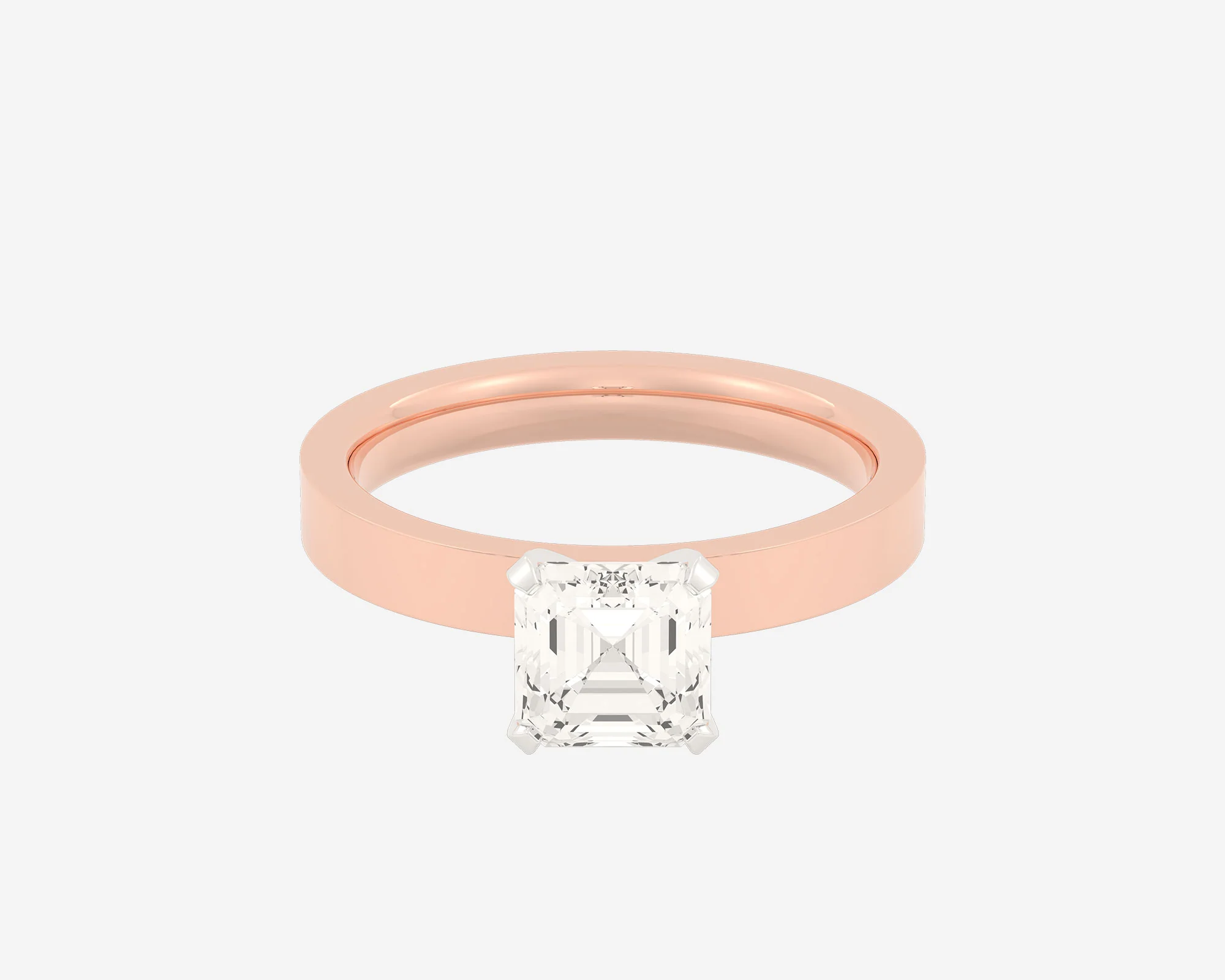 The Square Solitaire — Asscher - Image 17