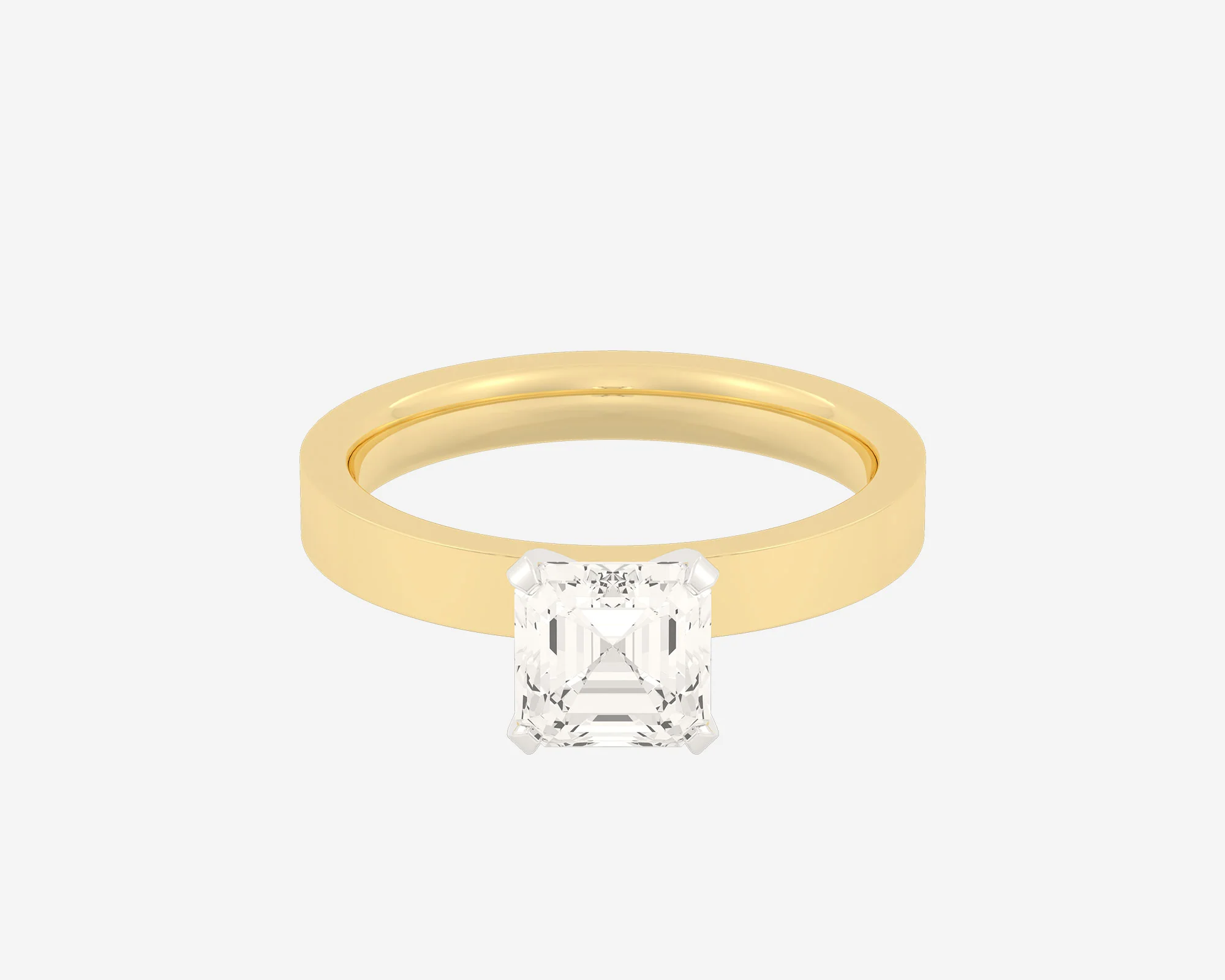 The Square Solitaire — Asscher - Image 18