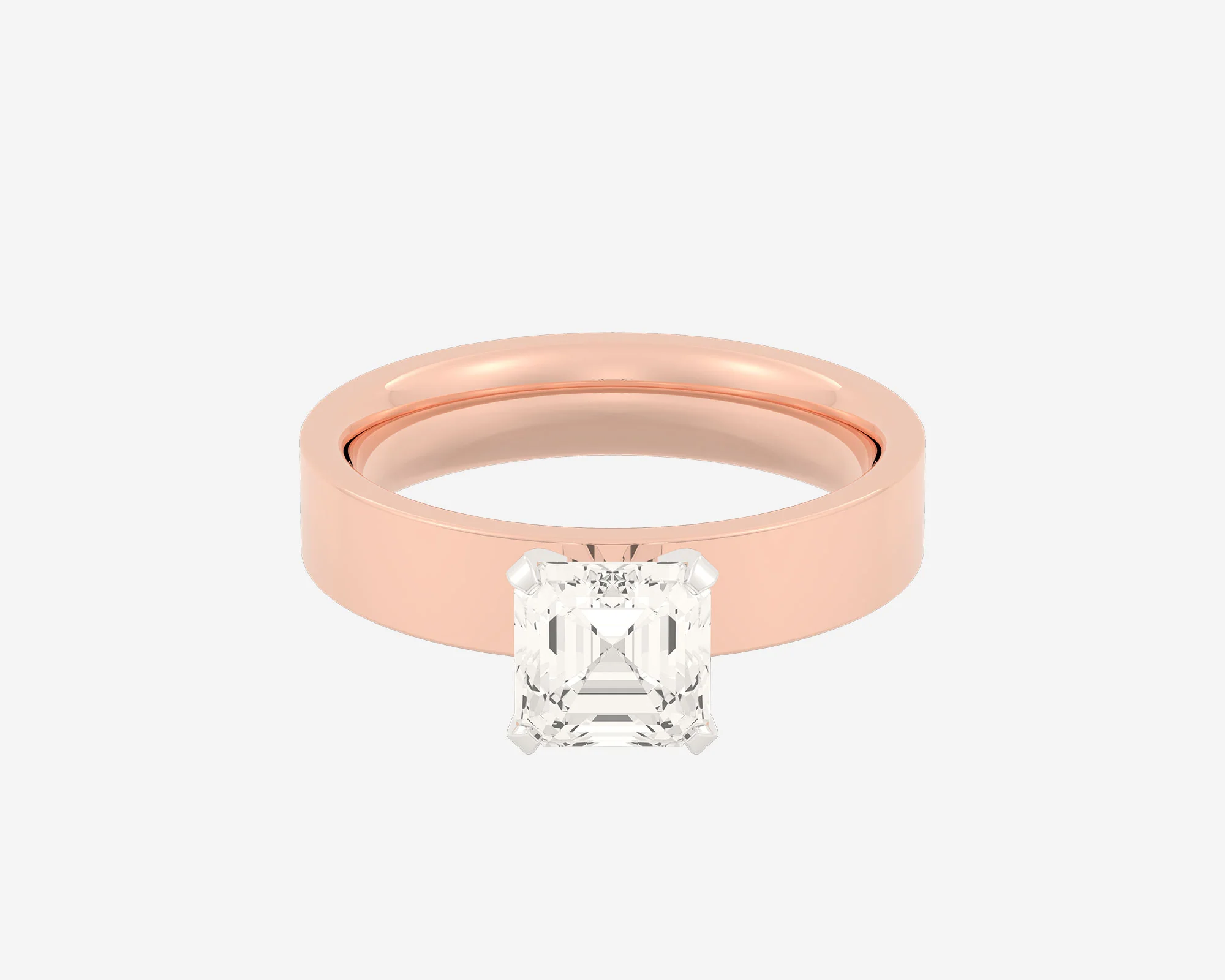 The Square Solitaire — Asscher - Image 19