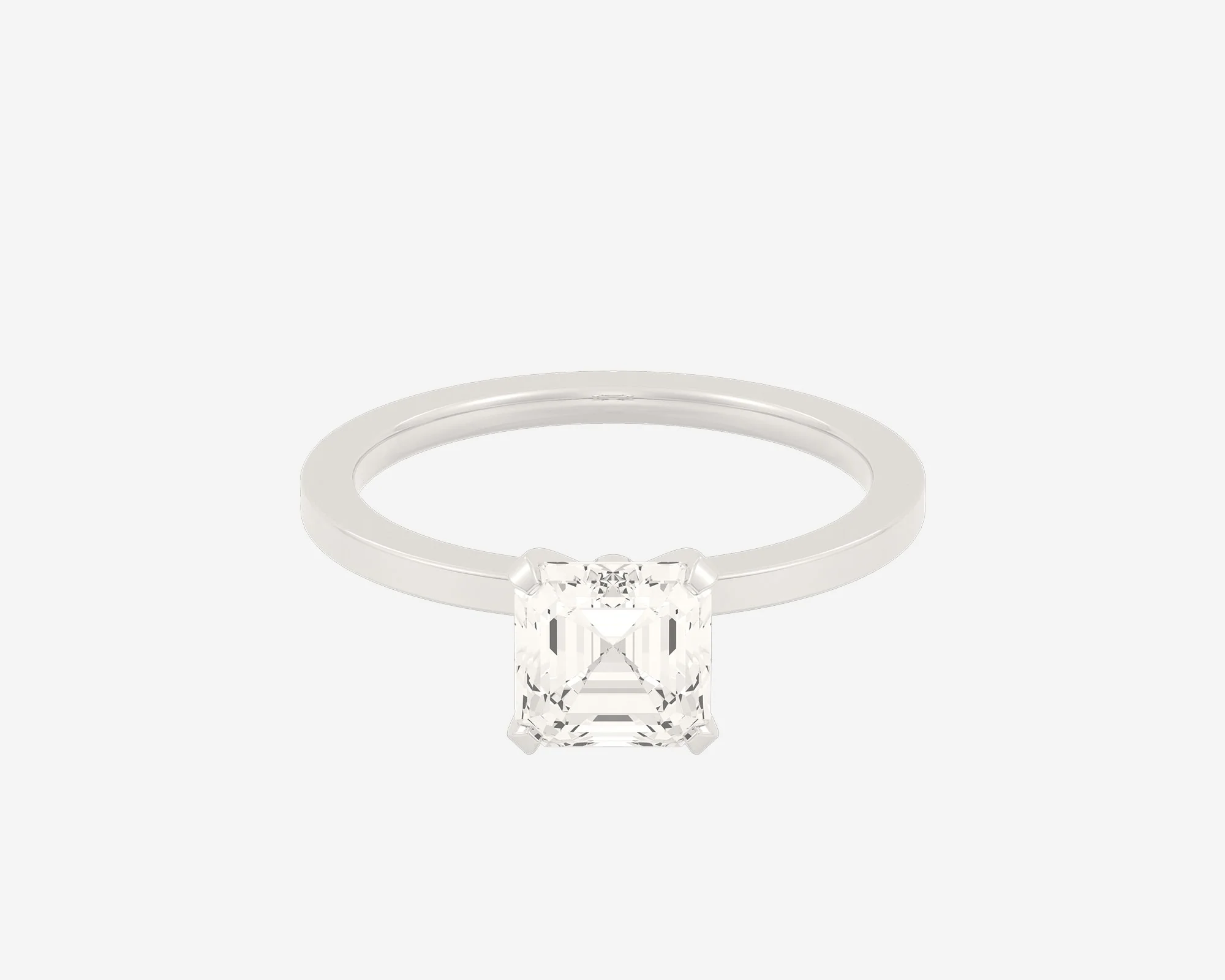 The Square Solitaire — Asscher - Image 2