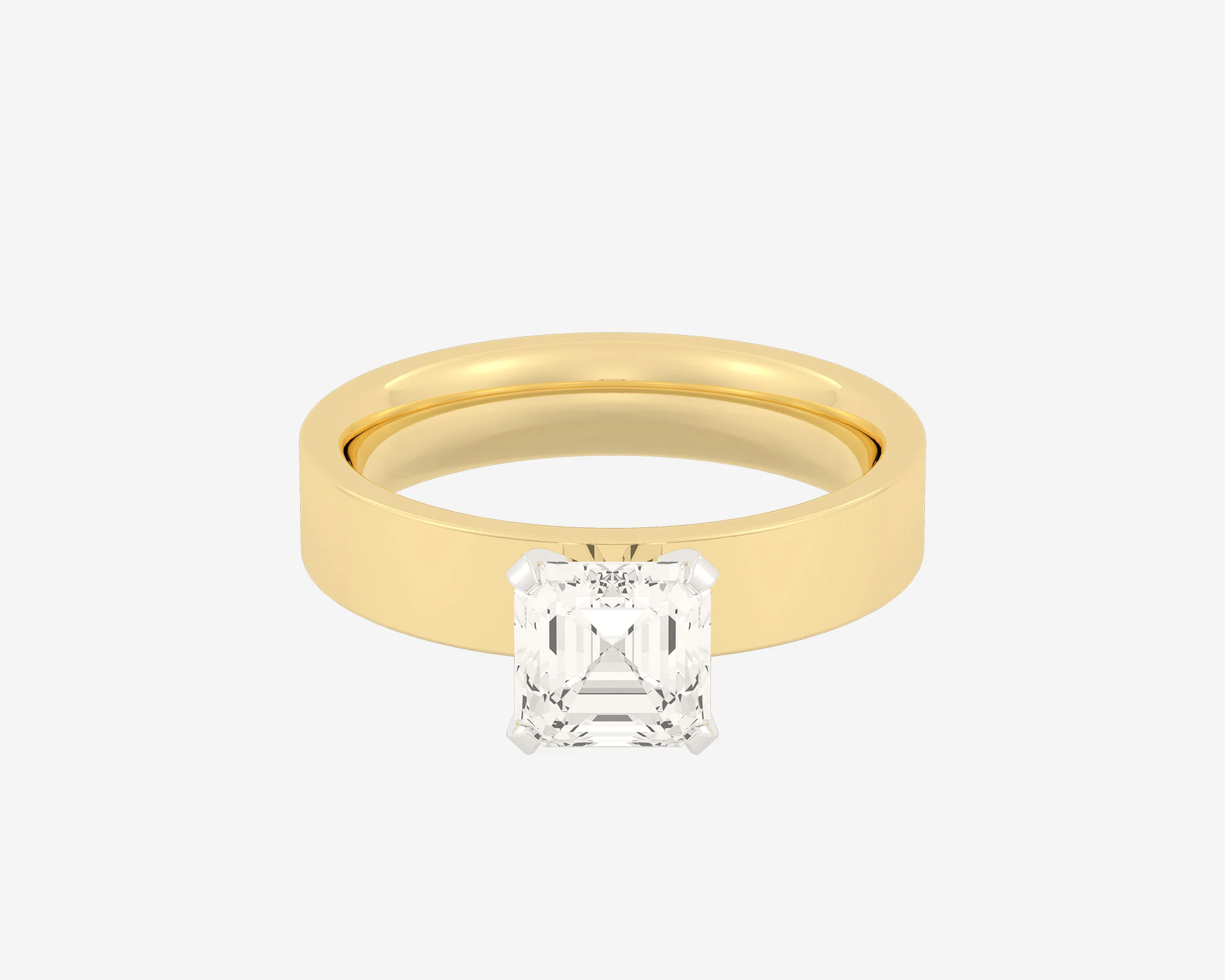 The Square Solitaire — Asscher - Image 20