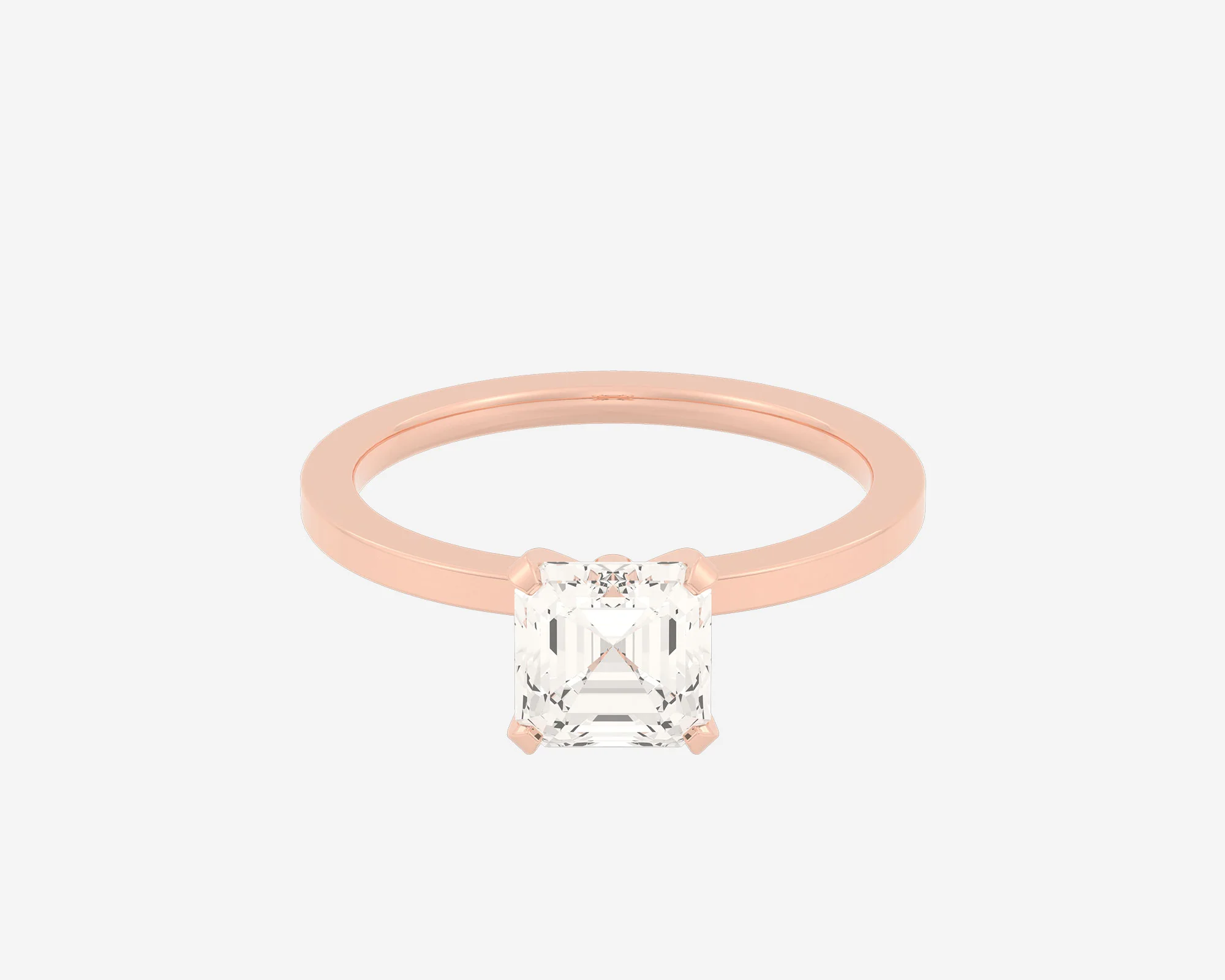 The Square Solitaire — Asscher - Image 3