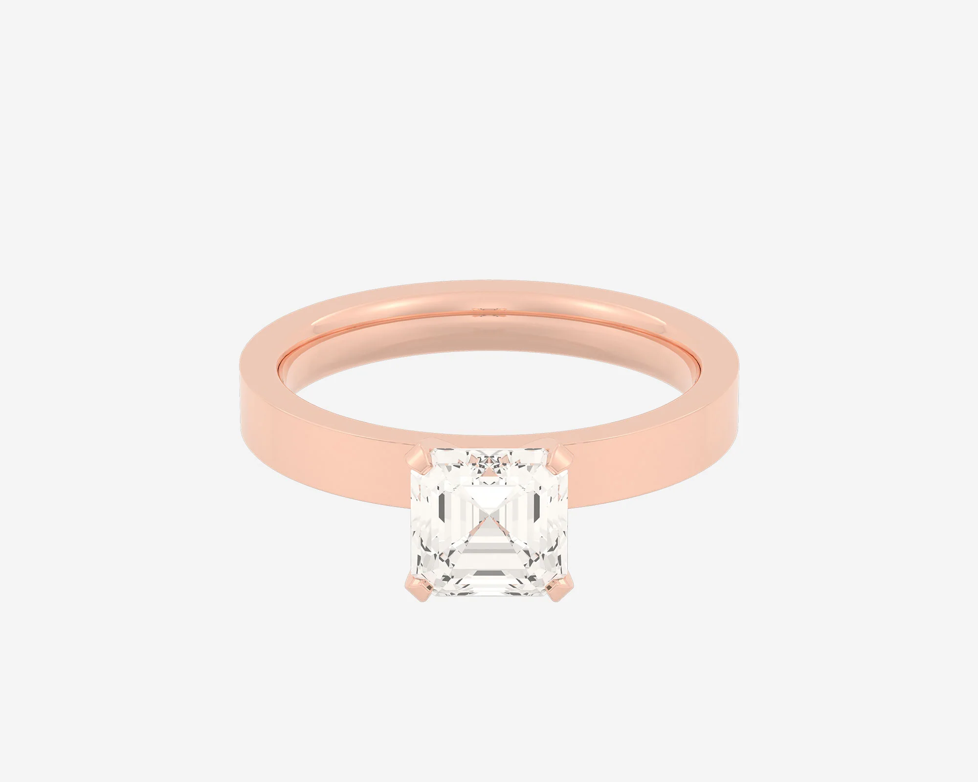 The Square Solitaire — Asscher - Image 4