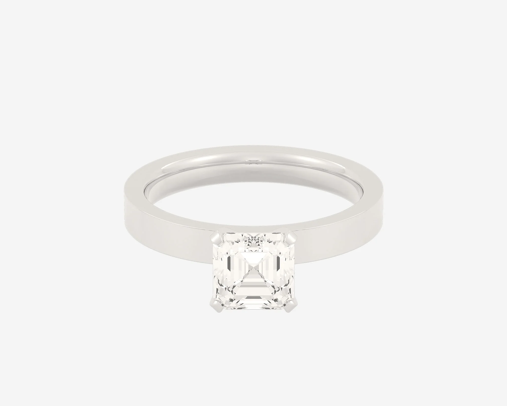 The Square Solitaire — Asscher - Image 5