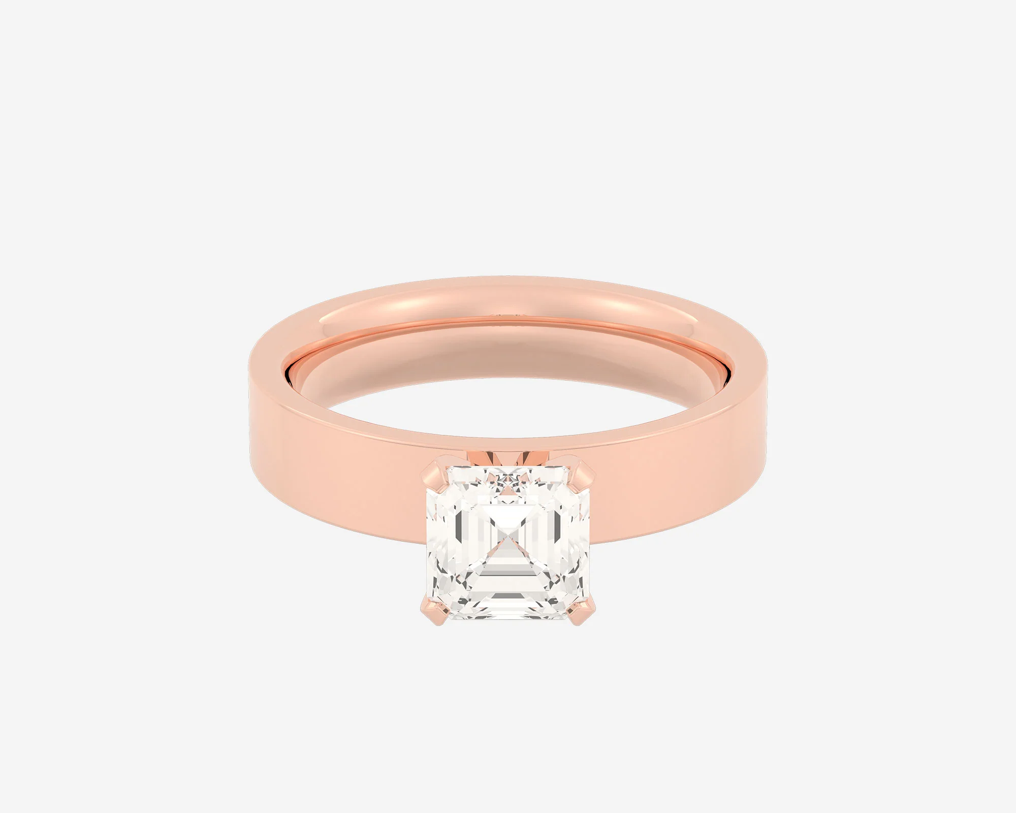 The Square Solitaire — Asscher - Image 7