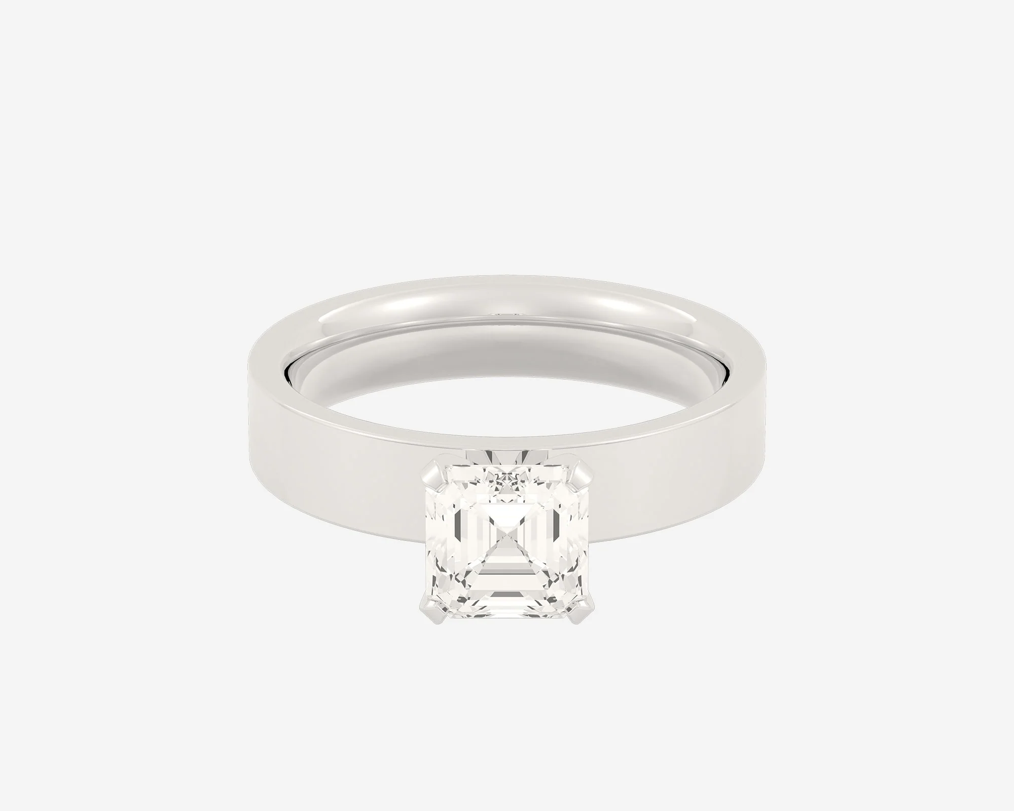 The Square Solitaire — Asscher - Image 8