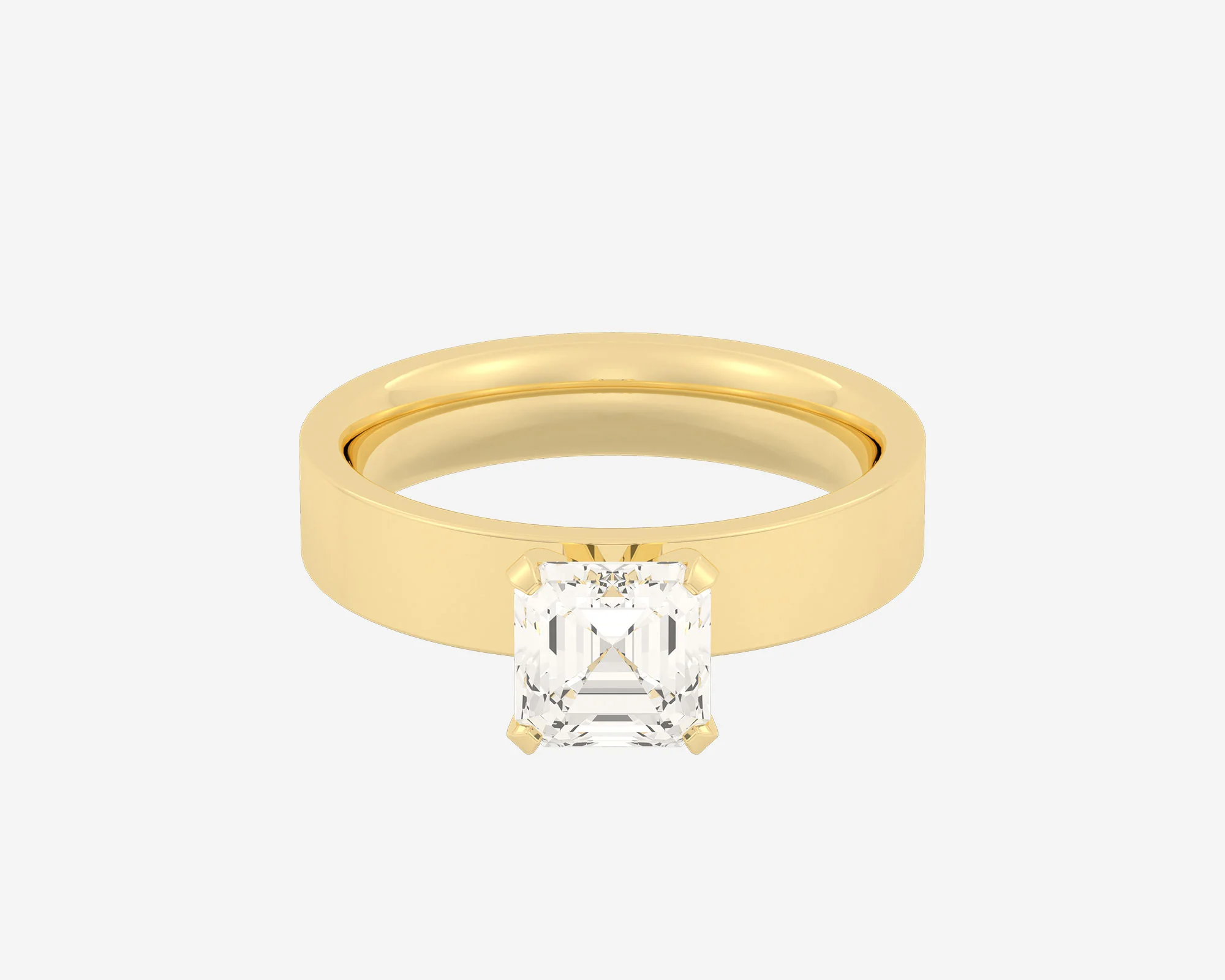 The Square Solitaire — Asscher - Image 9