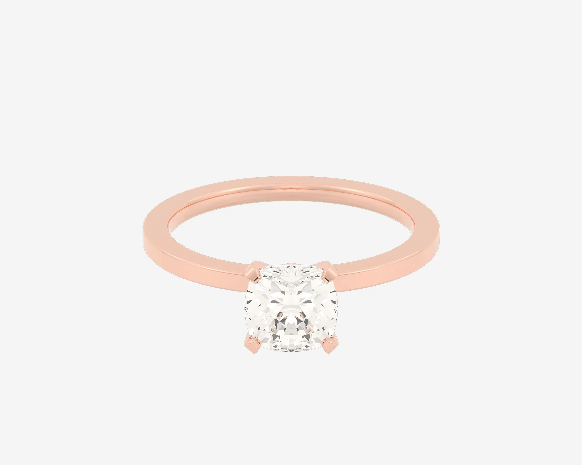 The Square Solitaire — Cushion