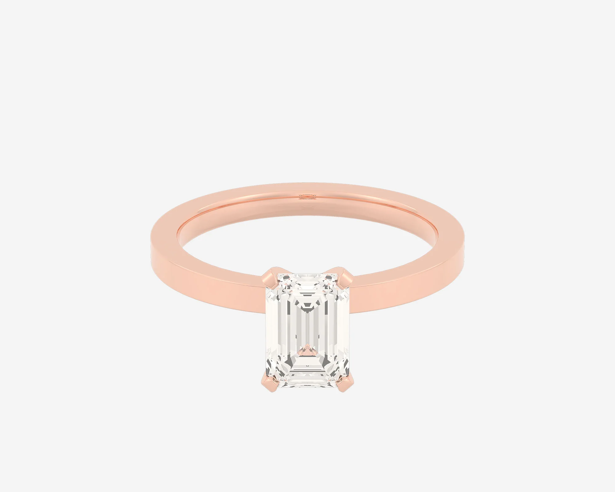 The Square Solitaire — Emerald - Image 10