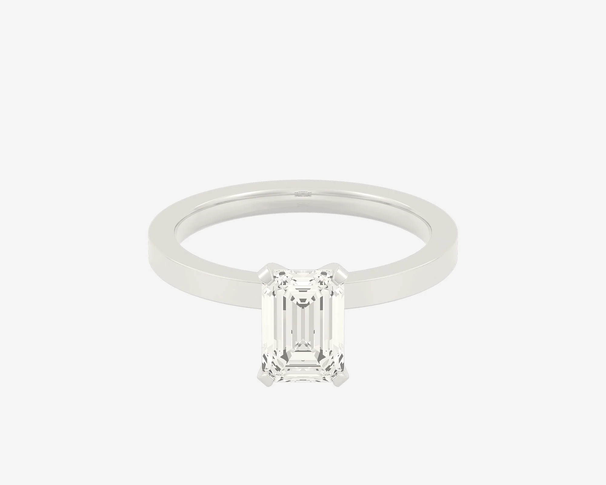 The Square Solitaire — Emerald - Image 11