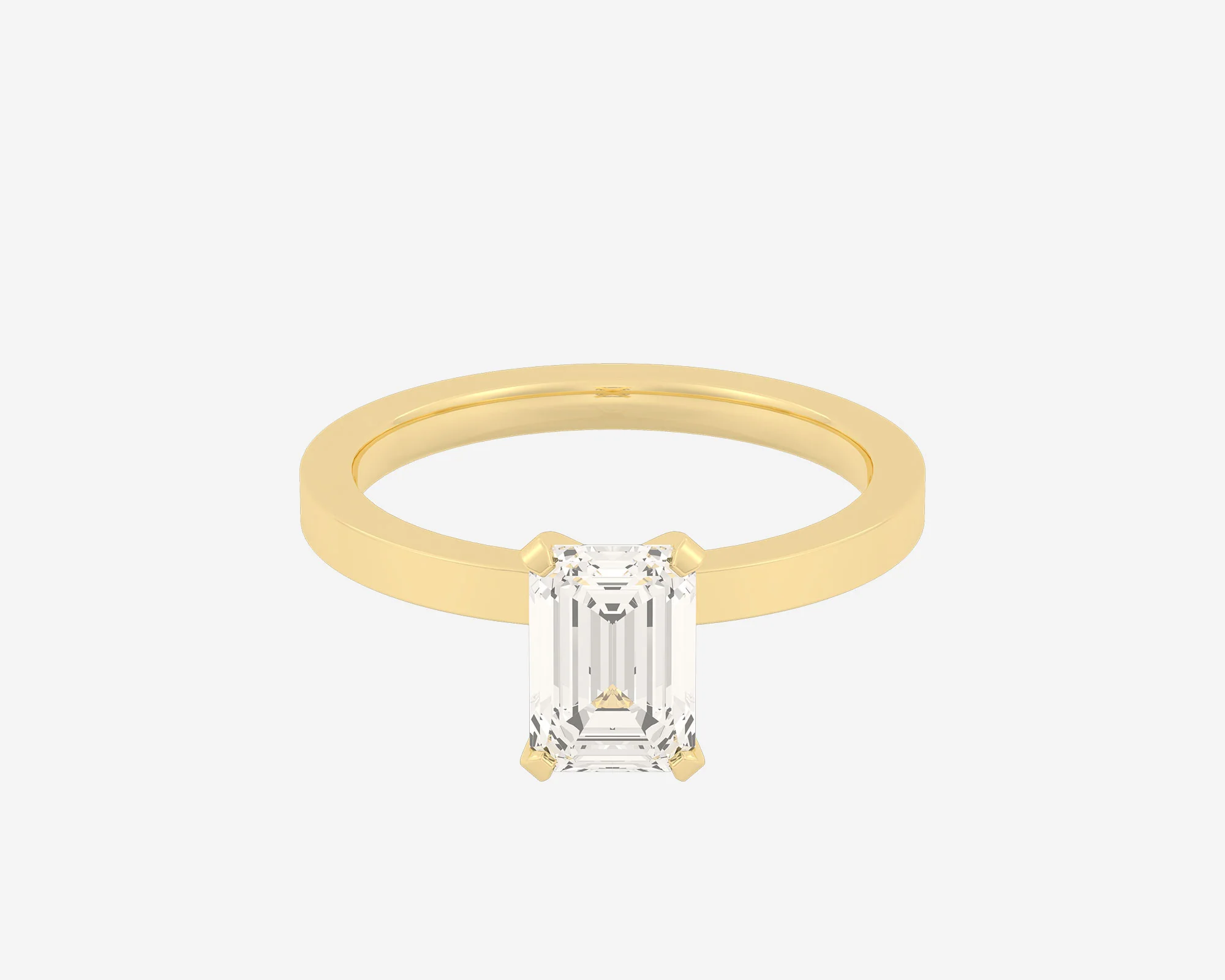The Square Solitaire — Emerald - Image 12