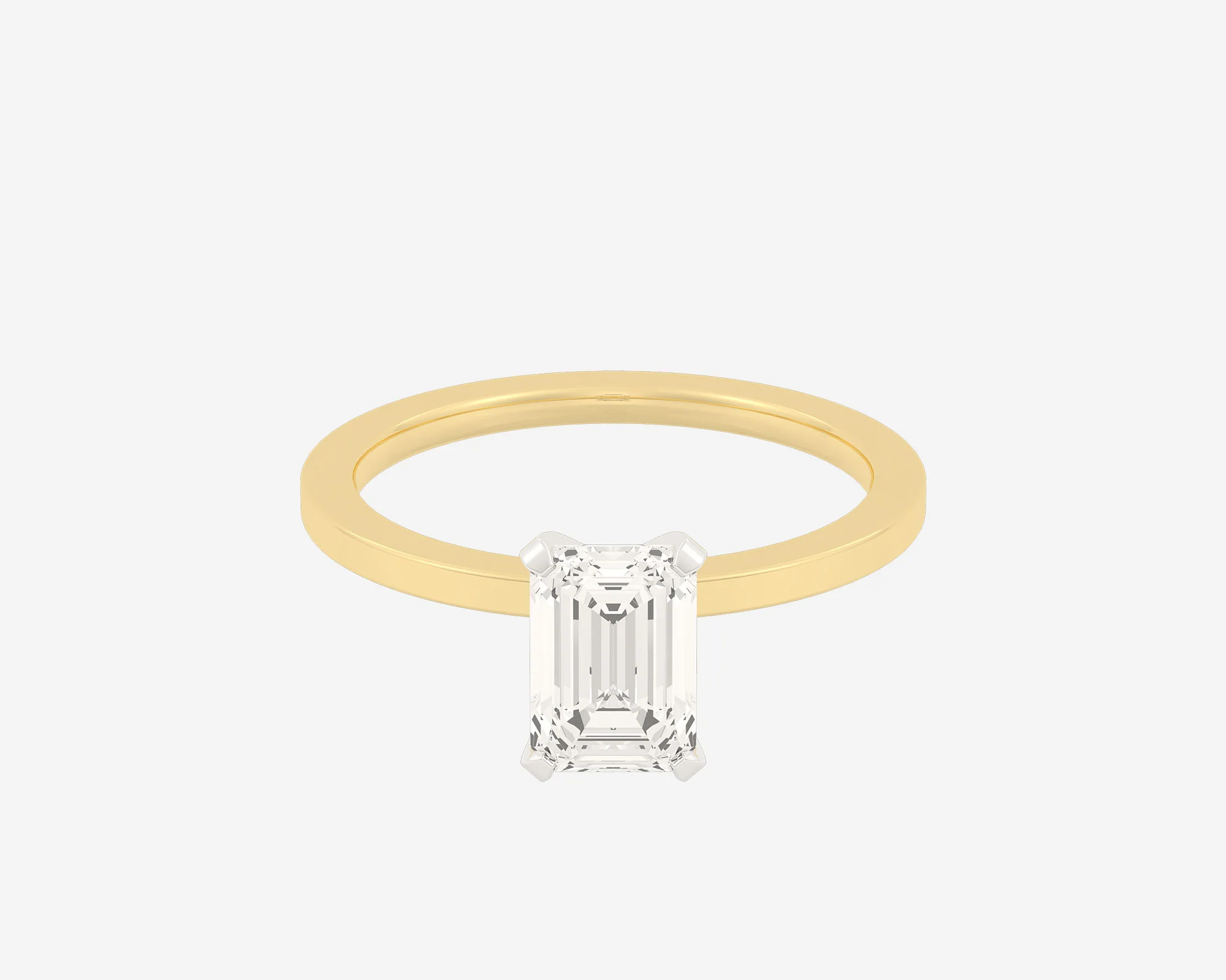 The Square Solitaire — Emerald - Image 14