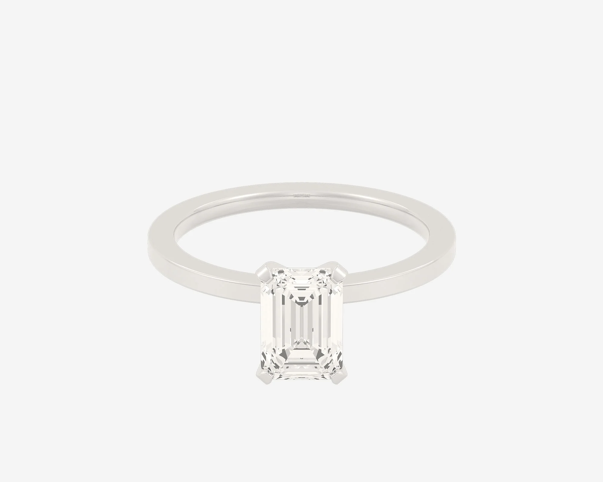 The Square Solitaire — Emerald - Image 2