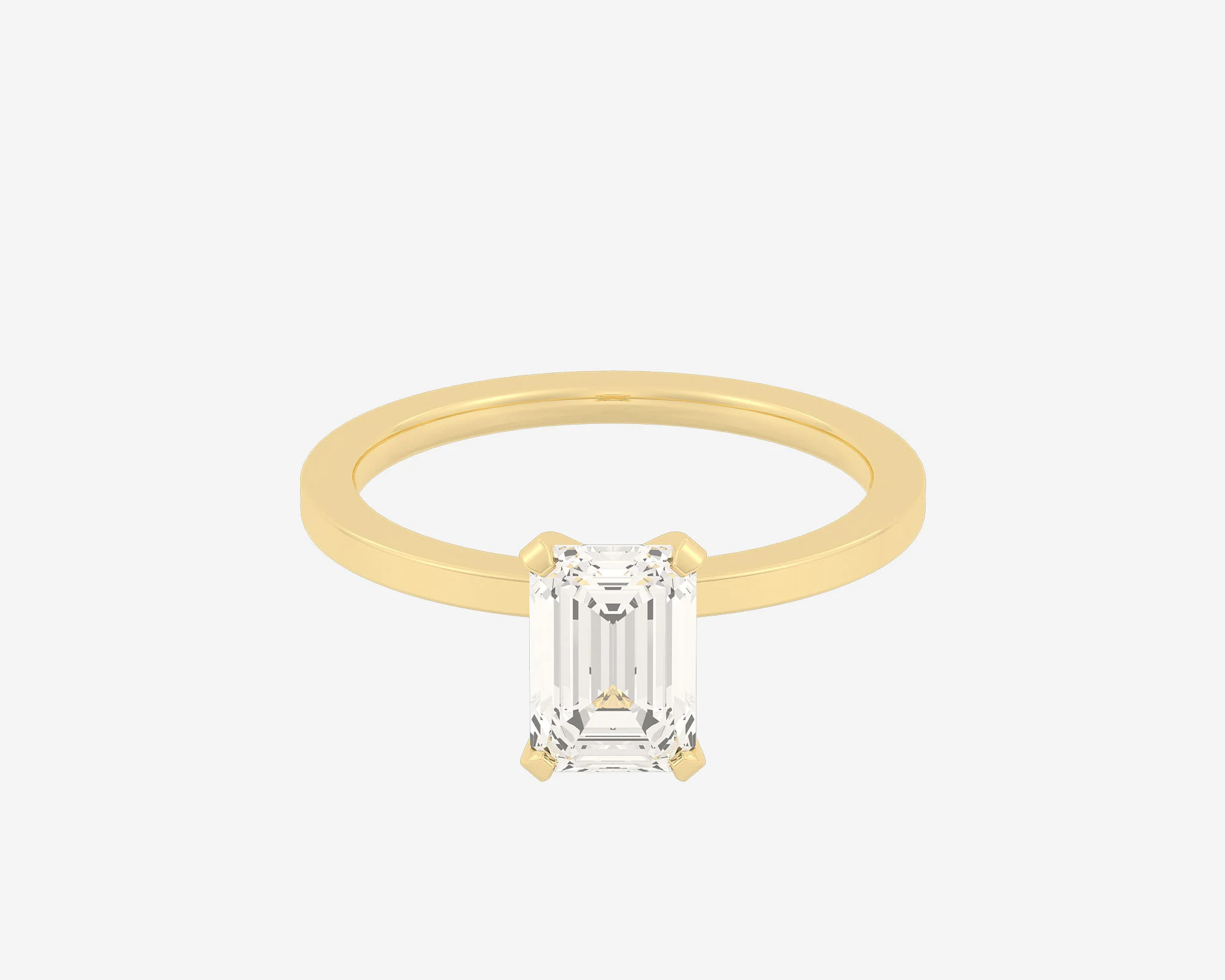 The Square Solitaire — Emerald - Image 3