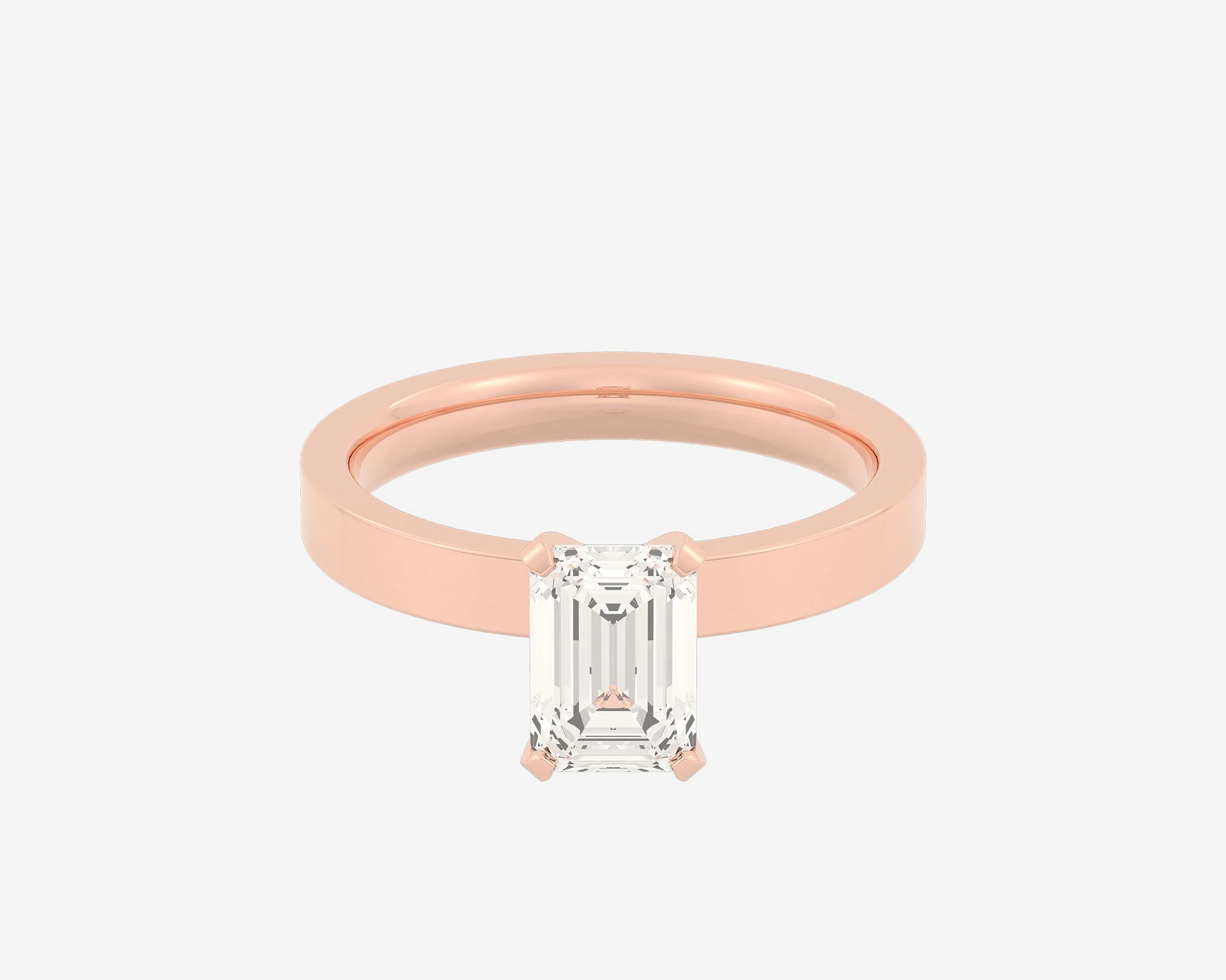 The Square Solitaire — Emerald - Image 4