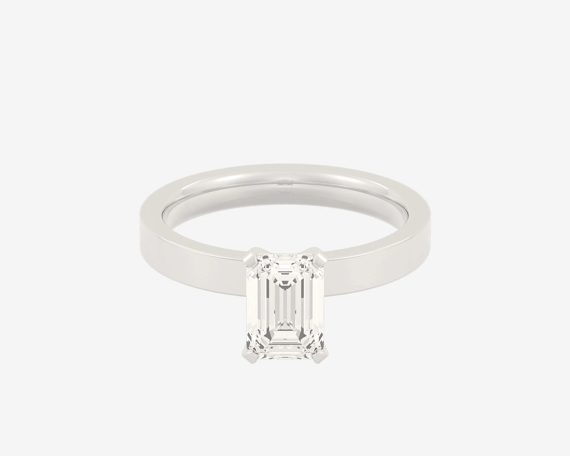 The Square Solitaire — Emerald - Image 5