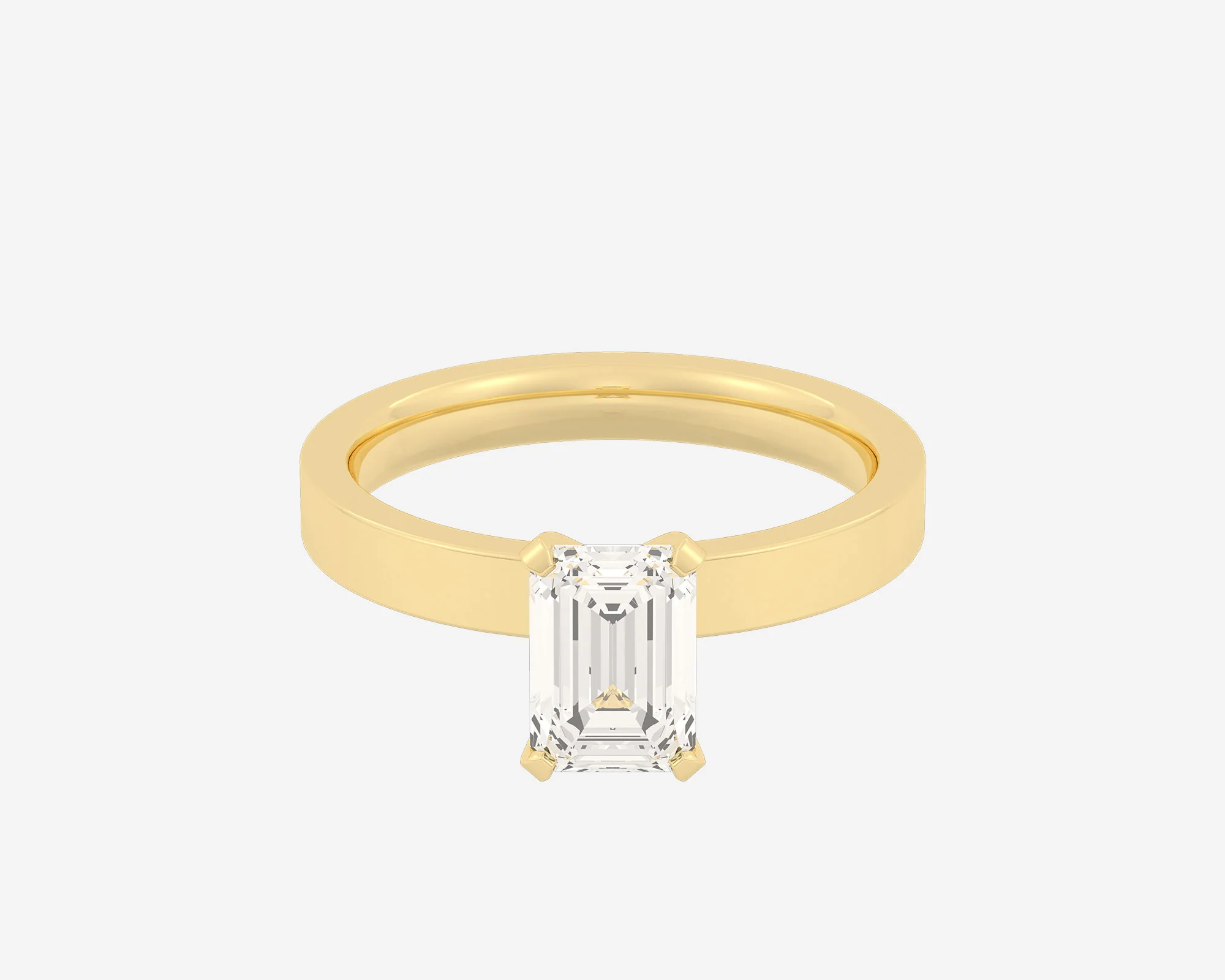 The Square Solitaire — Emerald - Image 6