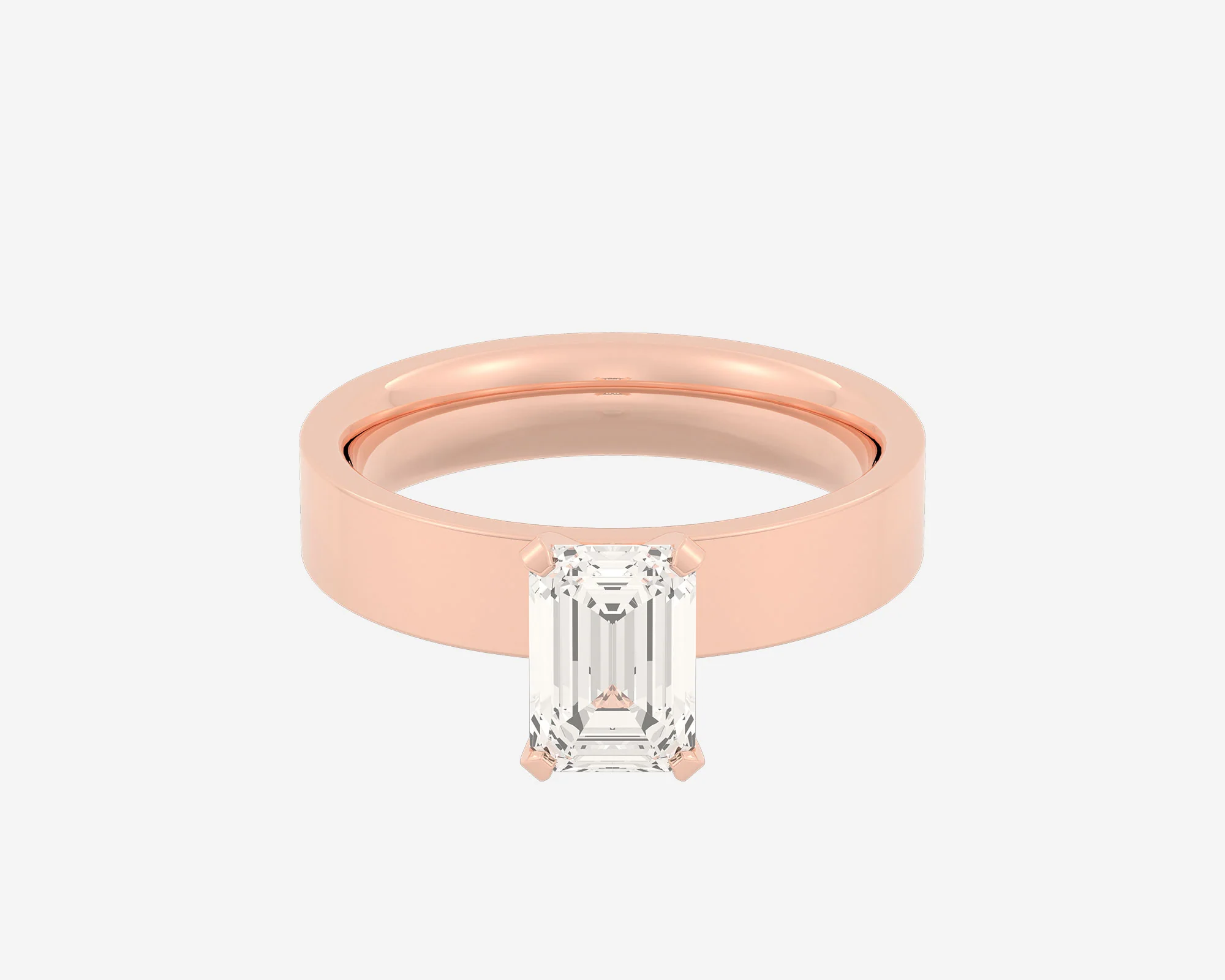 The Square Solitaire — Emerald - Image 7