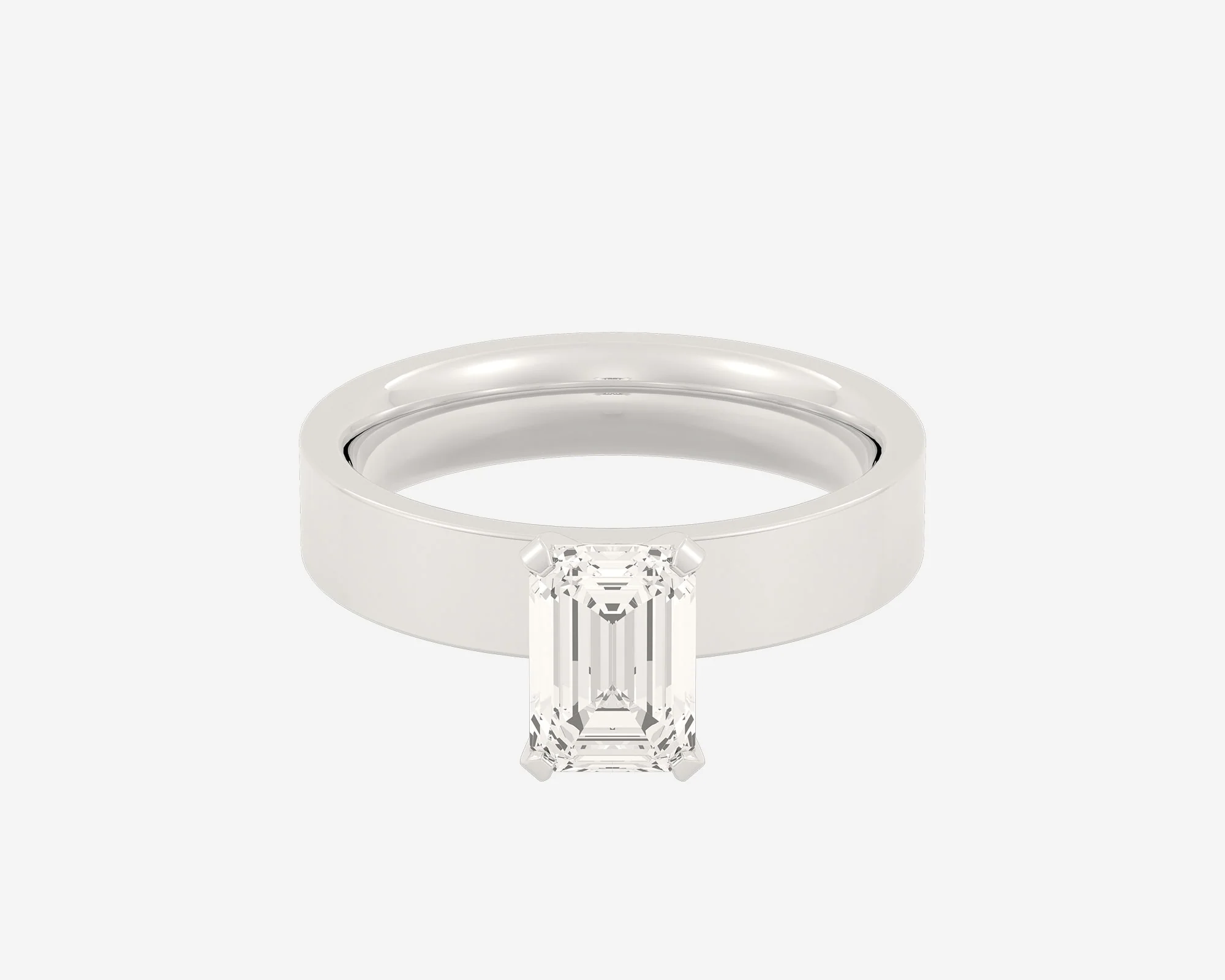 The Square Solitaire — Emerald - Image 8